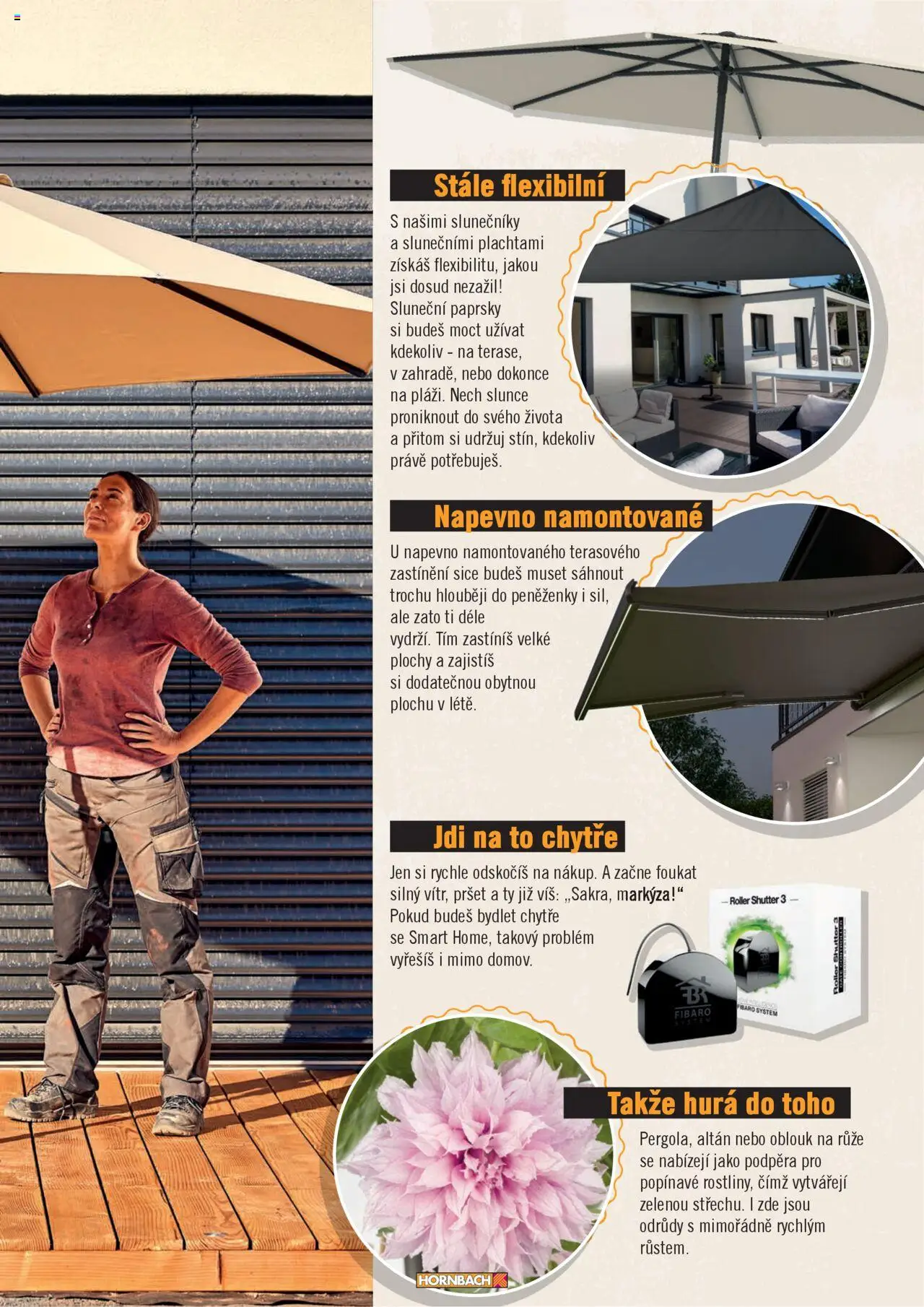 HORNBACH leták - Terasa od 13.08.2025 | Strana: 43 | Produkty: Altán, Oblouk na růže, Markýza