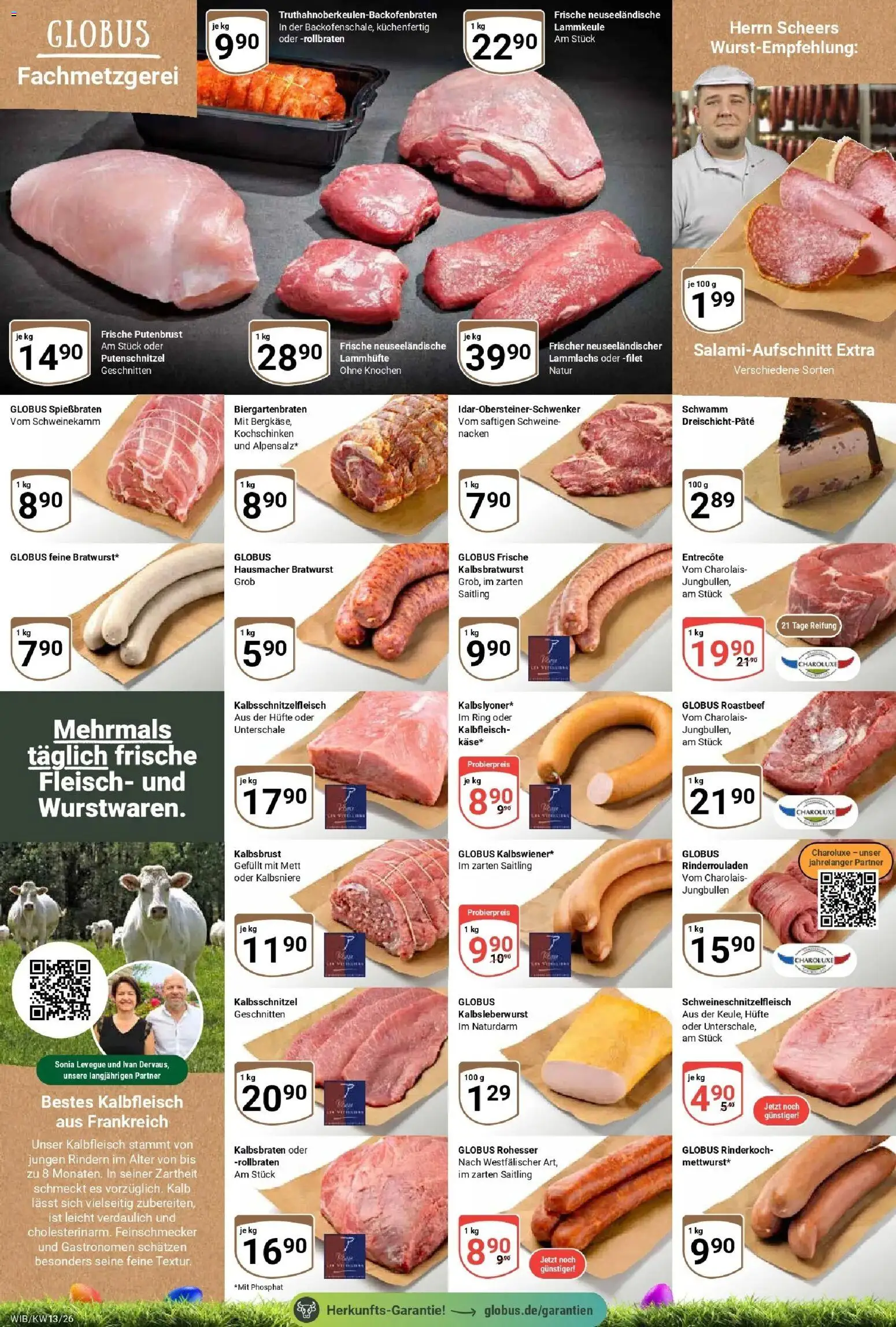 Globus prospekt Wiesbaden-Nordenstadt	 – gültig ab 23.03.2026 | Seite: 8 | Produkte: Rinderrouladen, Entrecote, Putenschnitzel, Fleisch