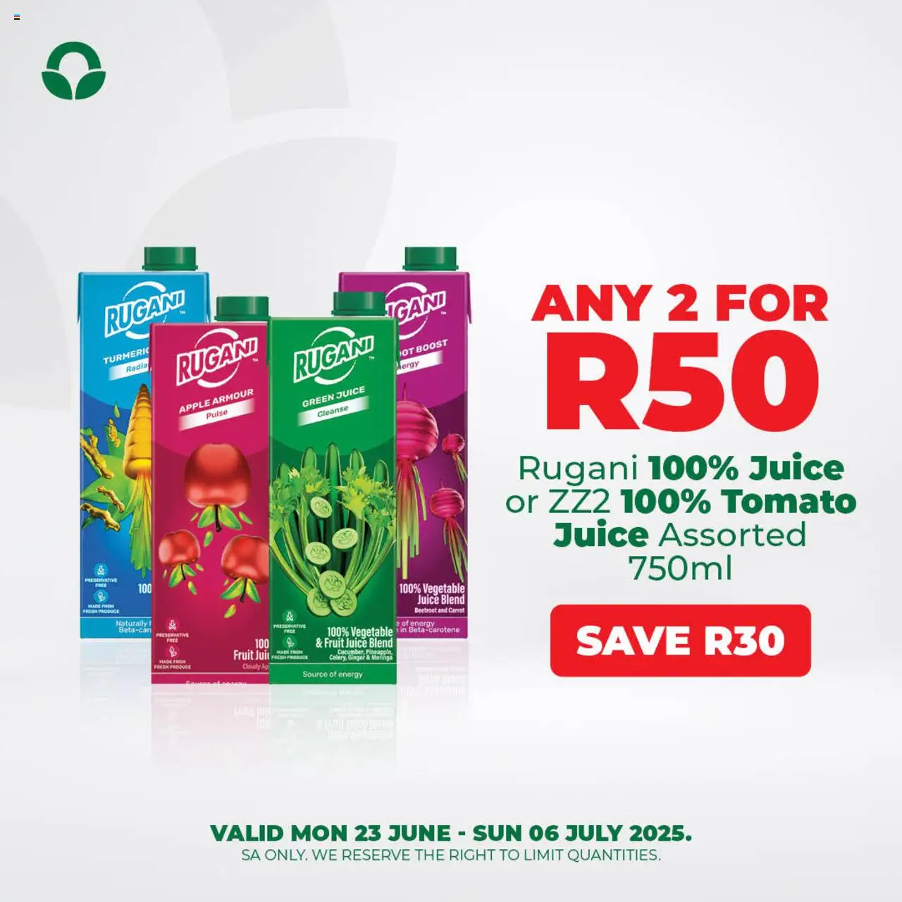 Food Lover's Market Specials │ valid from 23.06.2025 | Page: 9 | Products: Juice, Preservative, Fruit