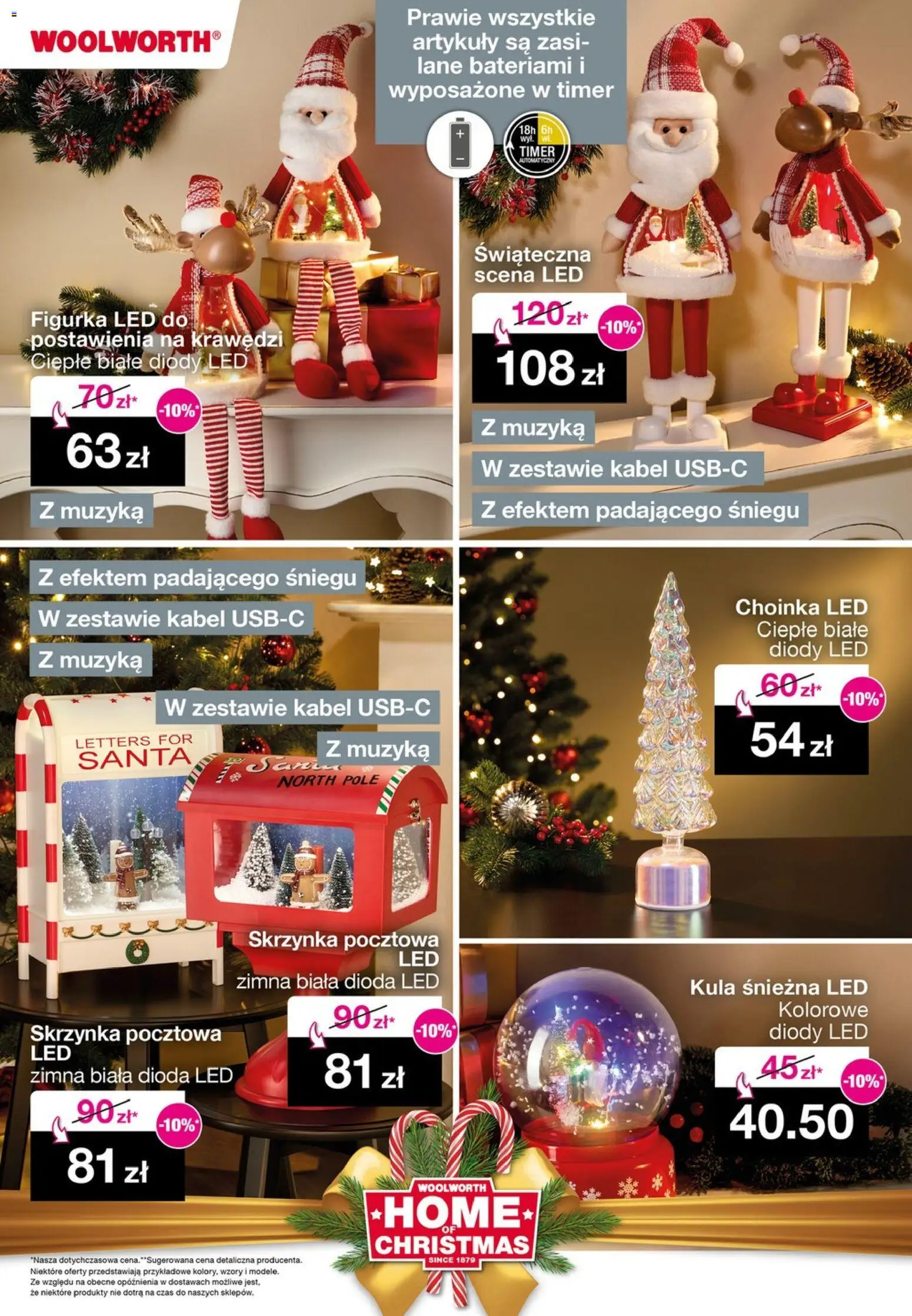 Woolworth Gazetka - Katalog świąteczny od 21.11.2025 | Strona: 45 | Produkty: Choinka, Kabel