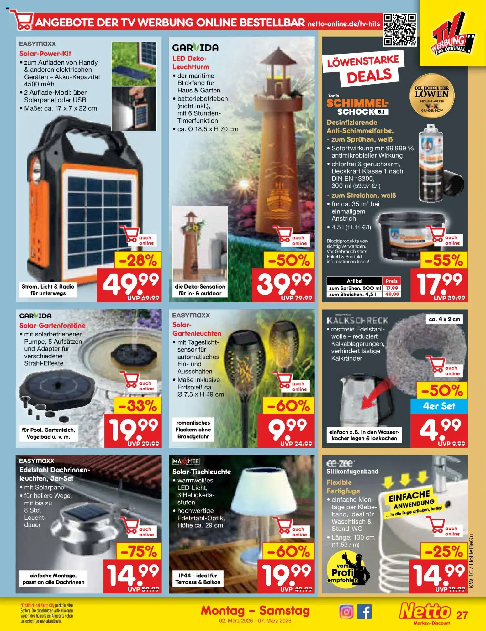 Netto Marken-Discount Prospekt 	 – gültig ab 02.03.2026 | Seite: 29 | Produkte: Adapter, Kocher, Wasser, Radio