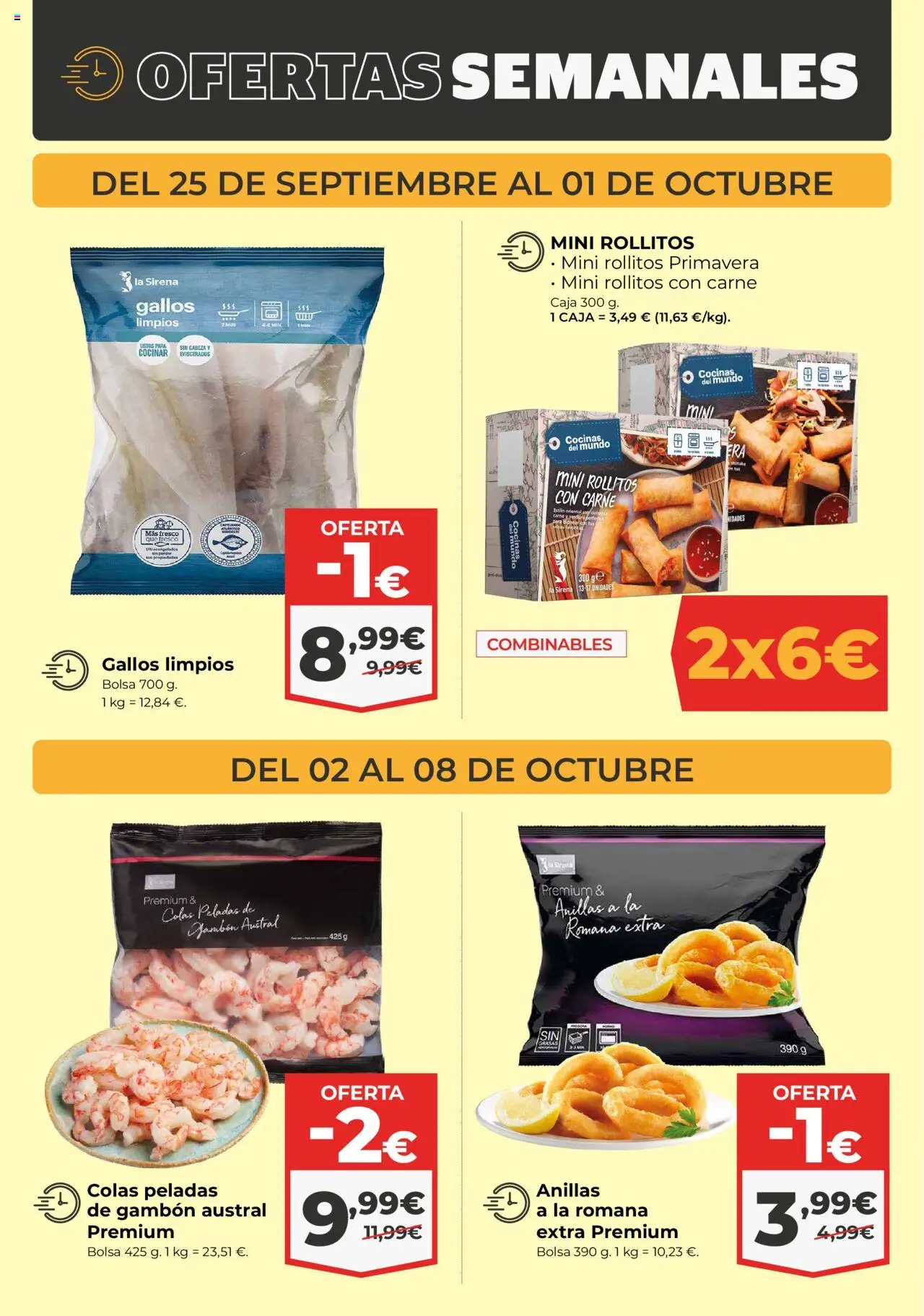La Sirena folleto │ válido desde el 25.09.2025 | Página: 3 | Productos: Bolsa, Caja