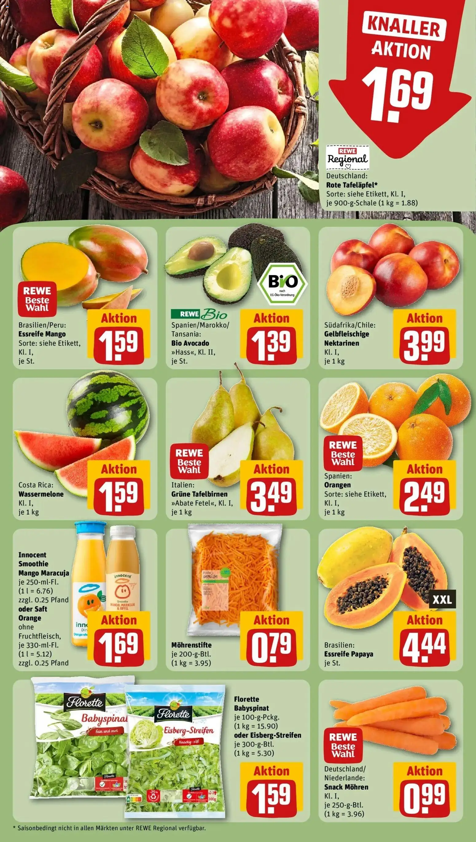 Rewe Prospekt Nieheim	 – gültig ab 08.03.2026 | Seite: 8 | Produkte: Orangen, Avocado, Wassermelone, Saft