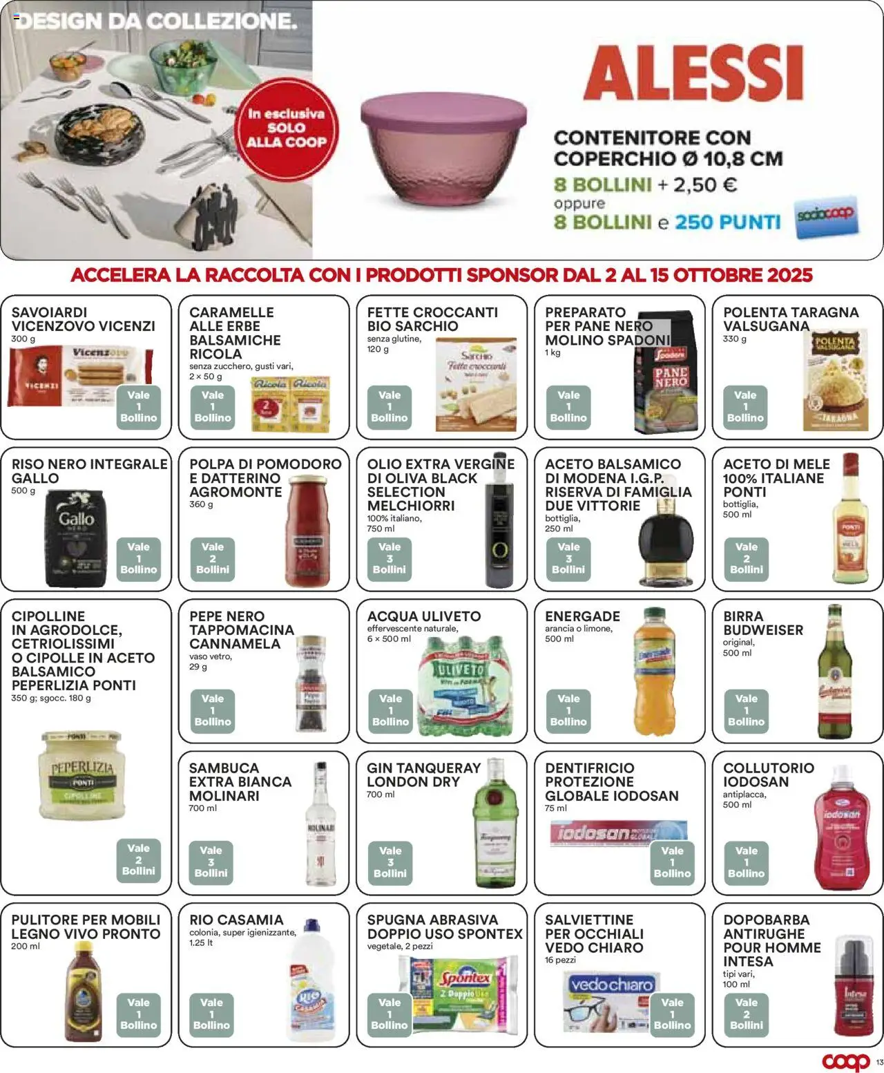Volantino COOP del 02.10.2025 | Pagina: 13 | Prodotti: Spugna, Gin, Arancia, Cipolline