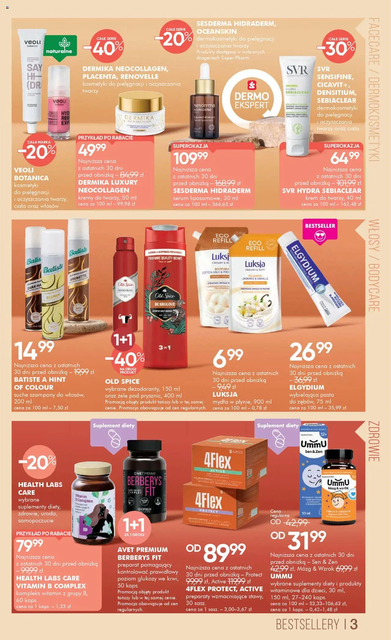 Super-pharm Gazetka od 04.08.2025 | Strona: 3 | Produkty: Kremowe mydło w płynie, Mydło, Krem, Old spice