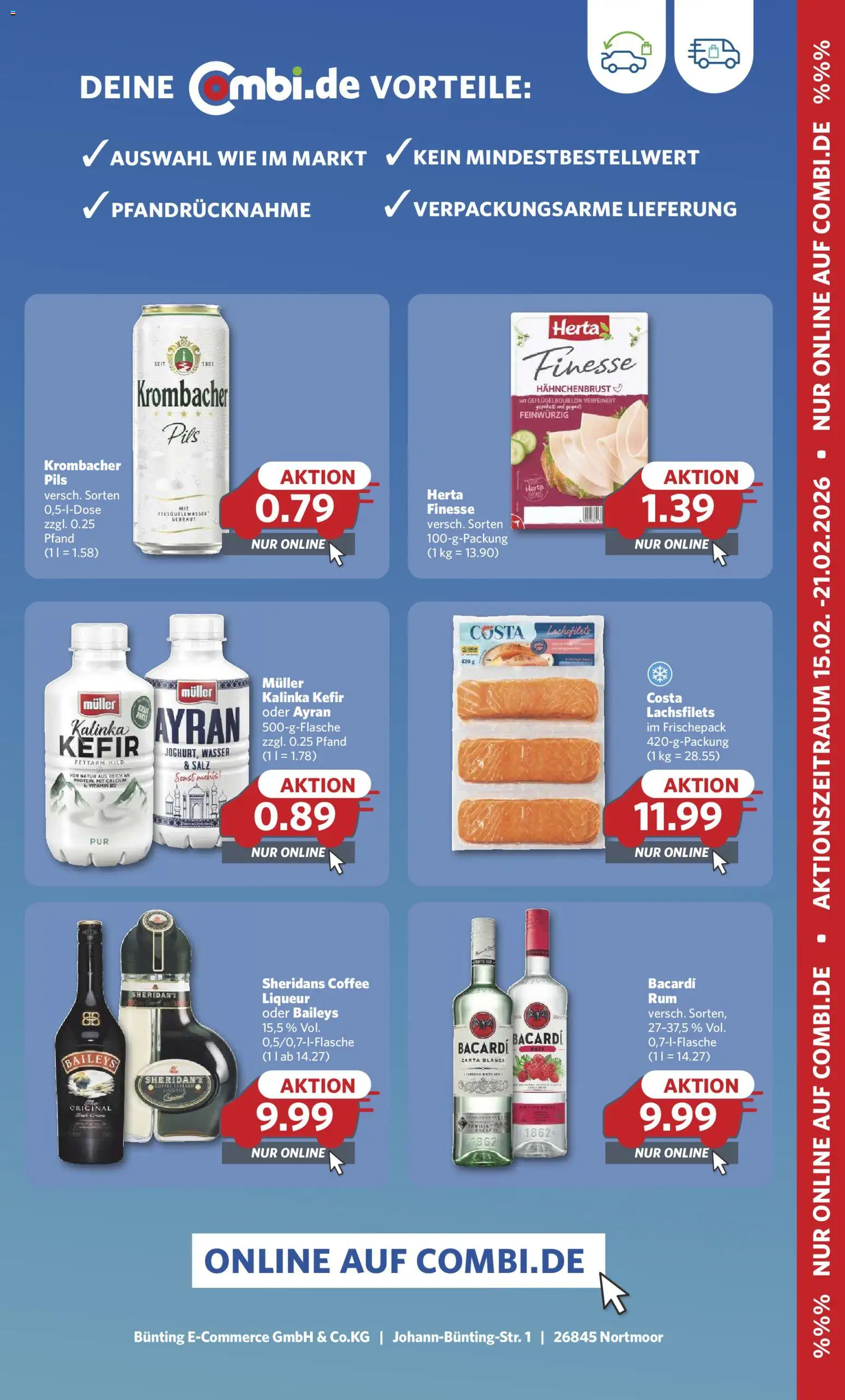 Combi Prospekt 	 – gültig ab 16.02.2026 | Seite: 29 | Produkte: Kefir, Wasser, Salz, Hahnchenbrust
