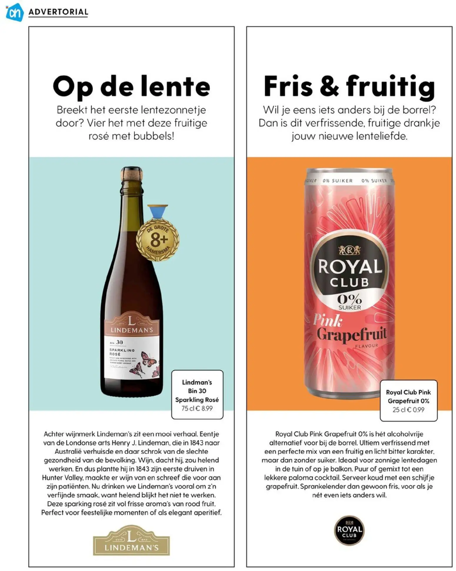 {H1} | Pagina: 134 | Producten: Grapefruit, Wijn, Waffelini, Druiven