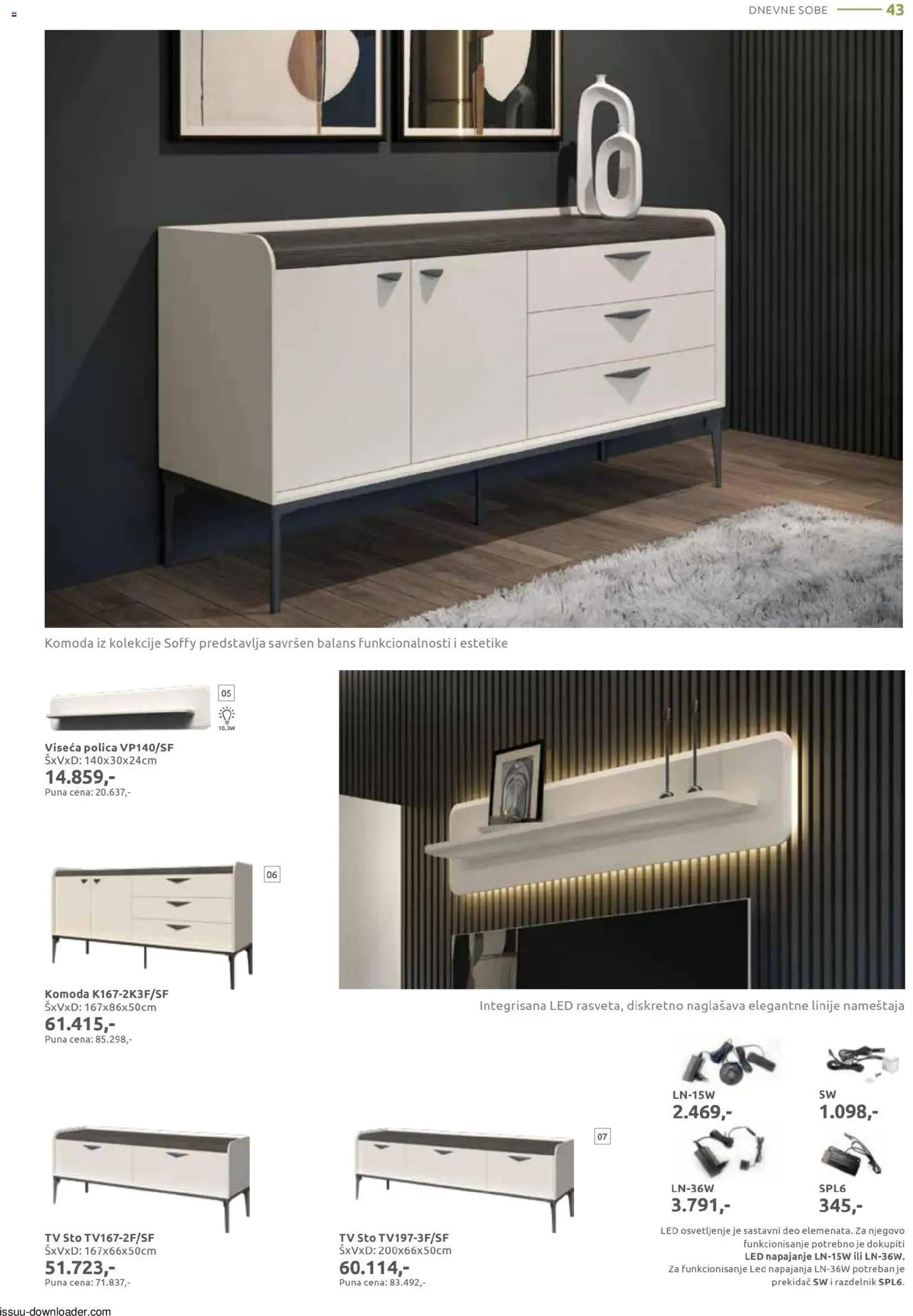 Jela katalog - važi od 09.02.2026 | Strana: 43 | Proizvode: Komoda, Polica, Sto