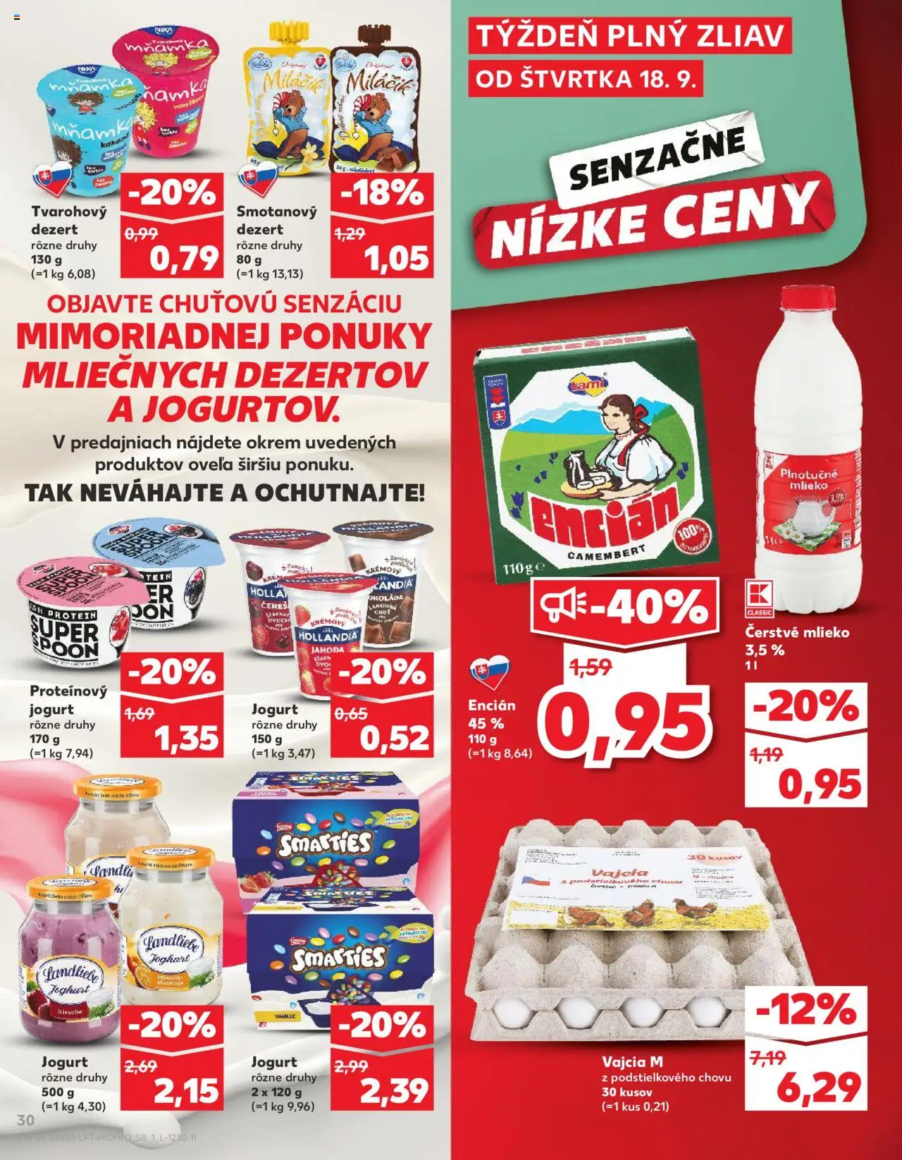 Kaufland SK akciós ujság - amely érvényes a következő dátumtól: 18.09.2025 | Oldal: 30