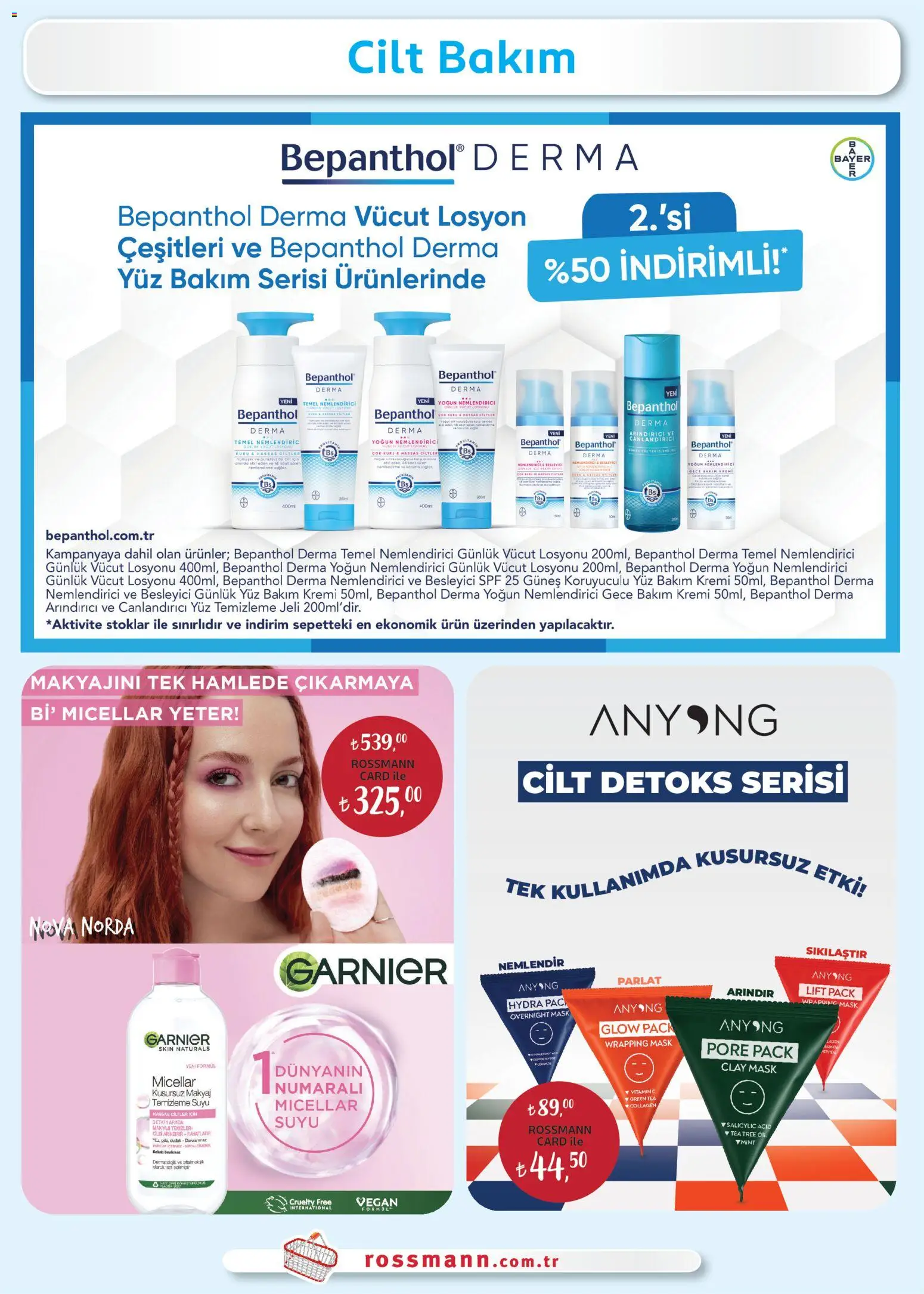 Rossmann aktüel ürünler kataloğu yayımlandı! Bu hafta 30 Ekim 2025 - 30 Kasım 2025 günü Rossmann indirimli ürünleri