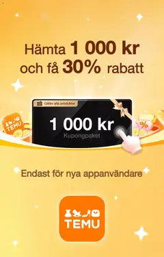 Temu - Förhandsvisning av reklamblad från butik Upptäcka aktuell från 16.07.2025