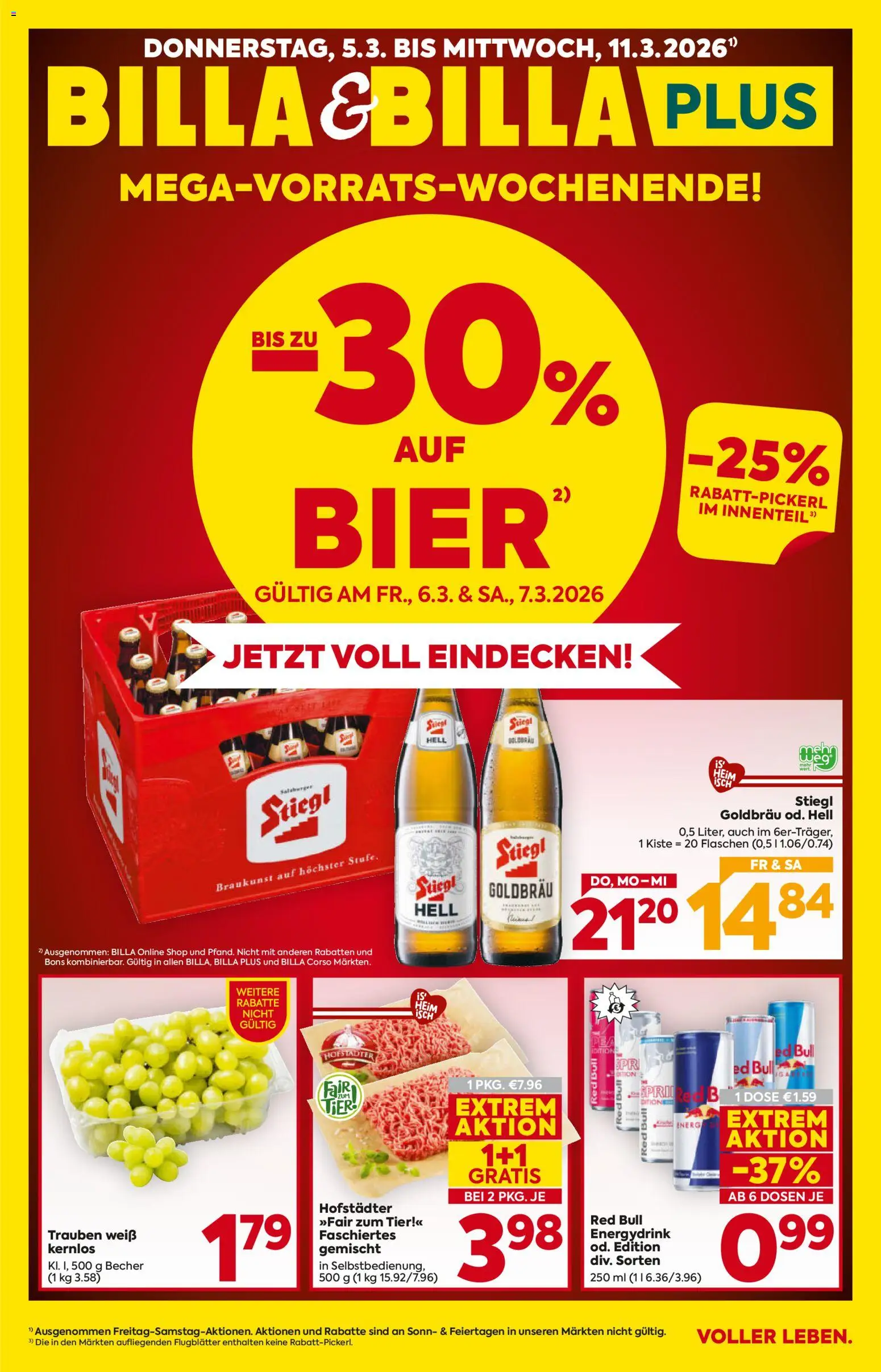 Billa Flugblatt - Salzburg gültig ab 05.03.2026 | Seite: 1 | Produkte: Bier