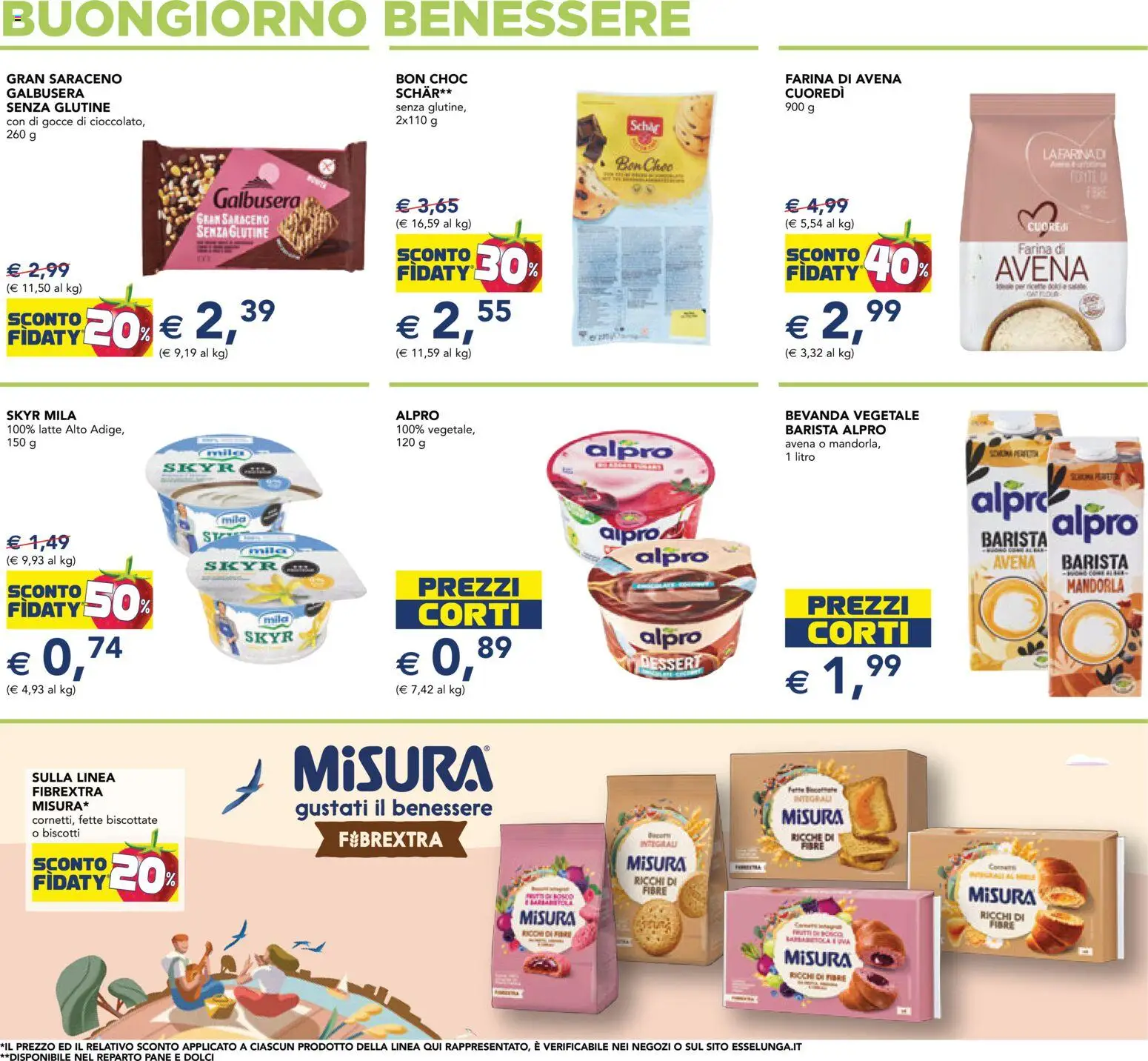 Volantino Esselunga S del 15.01.2026 | Pagina: 9 | Prodotti: Biscotti, Latte, Farina, Fette biscottate