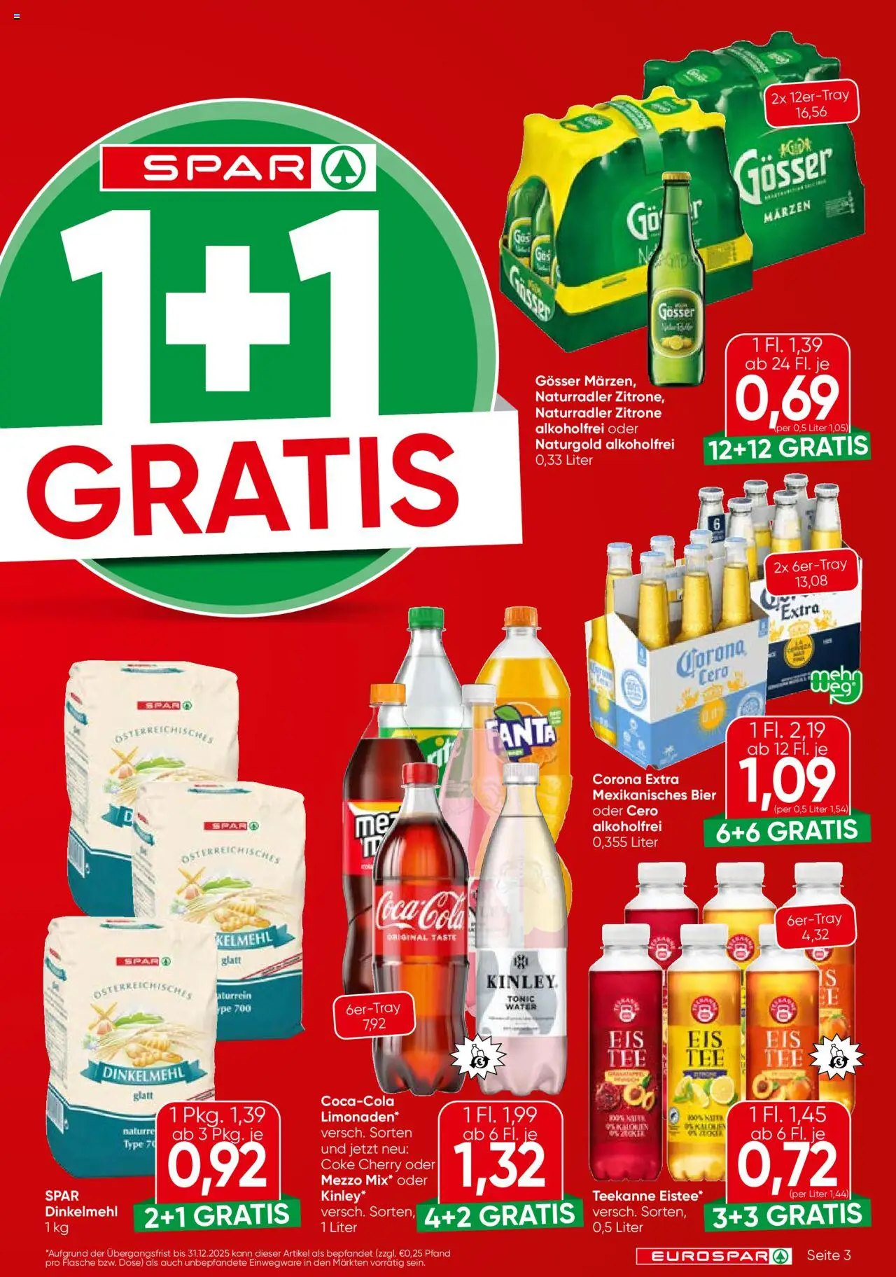 Eurospar Flugblatt - Kärnten gültig ab 28.08.2025 | Seite: 3 | Produkte: Zitrone, Bier