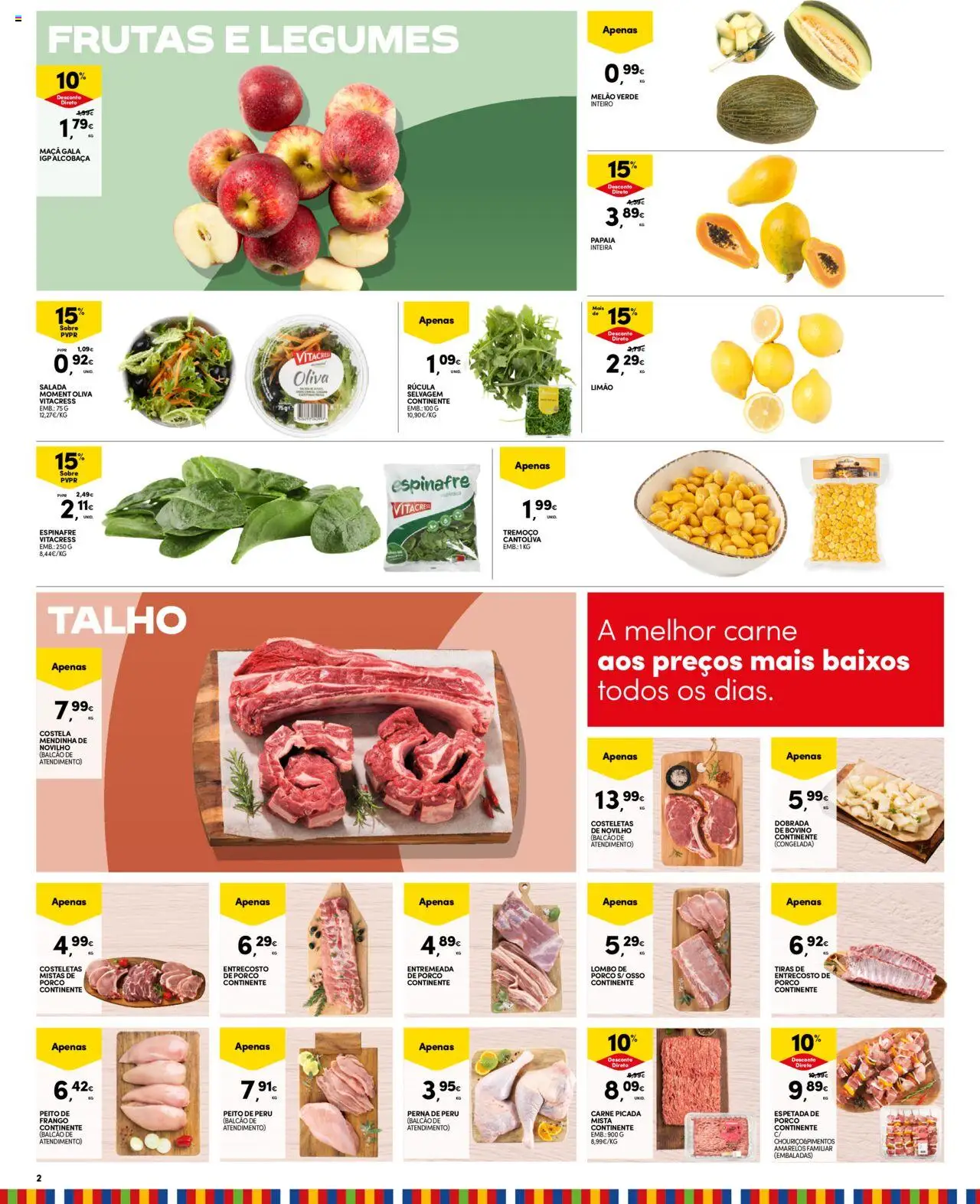 Continente - Madeira │ válido de 09.09.2025 | Página: 2 | Produtos: Peito de frango, Frango, Carne picada, Carne