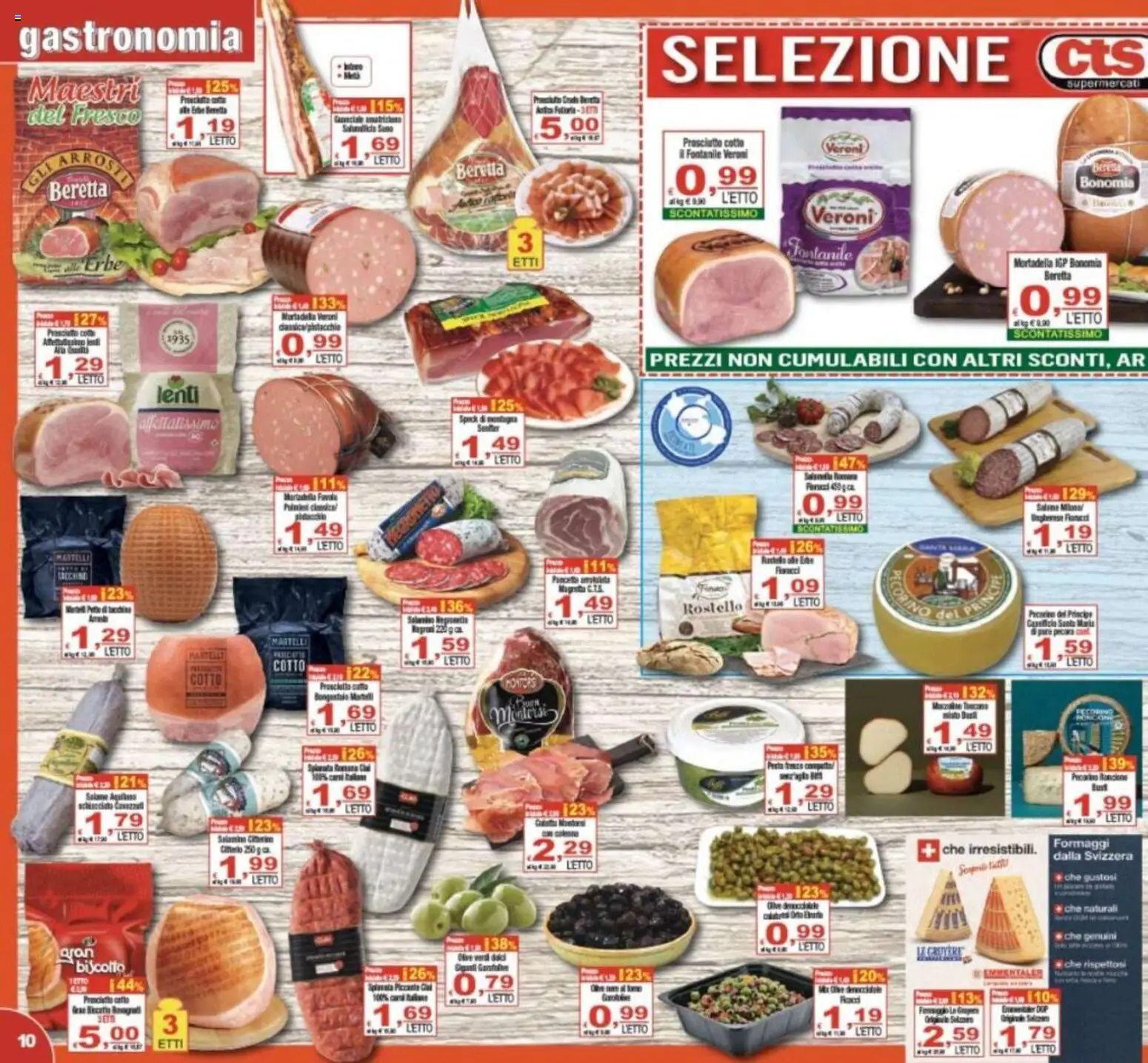 Volantino CTS del 16.12.2025 | Pagina: 10 | Prodotti: Speck, Salame, Mortadella, Letto