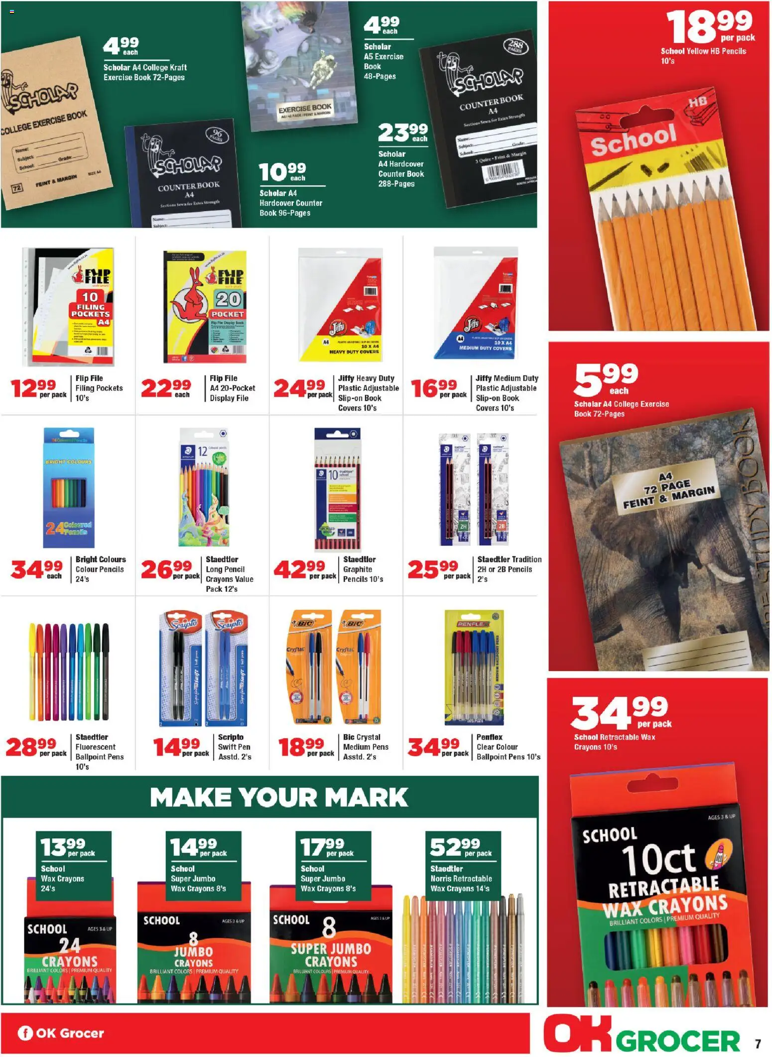 New OK Foods catalogue – valid from 21.01.2026 | Page: 7 | Products: Pencil, Wax, Pen