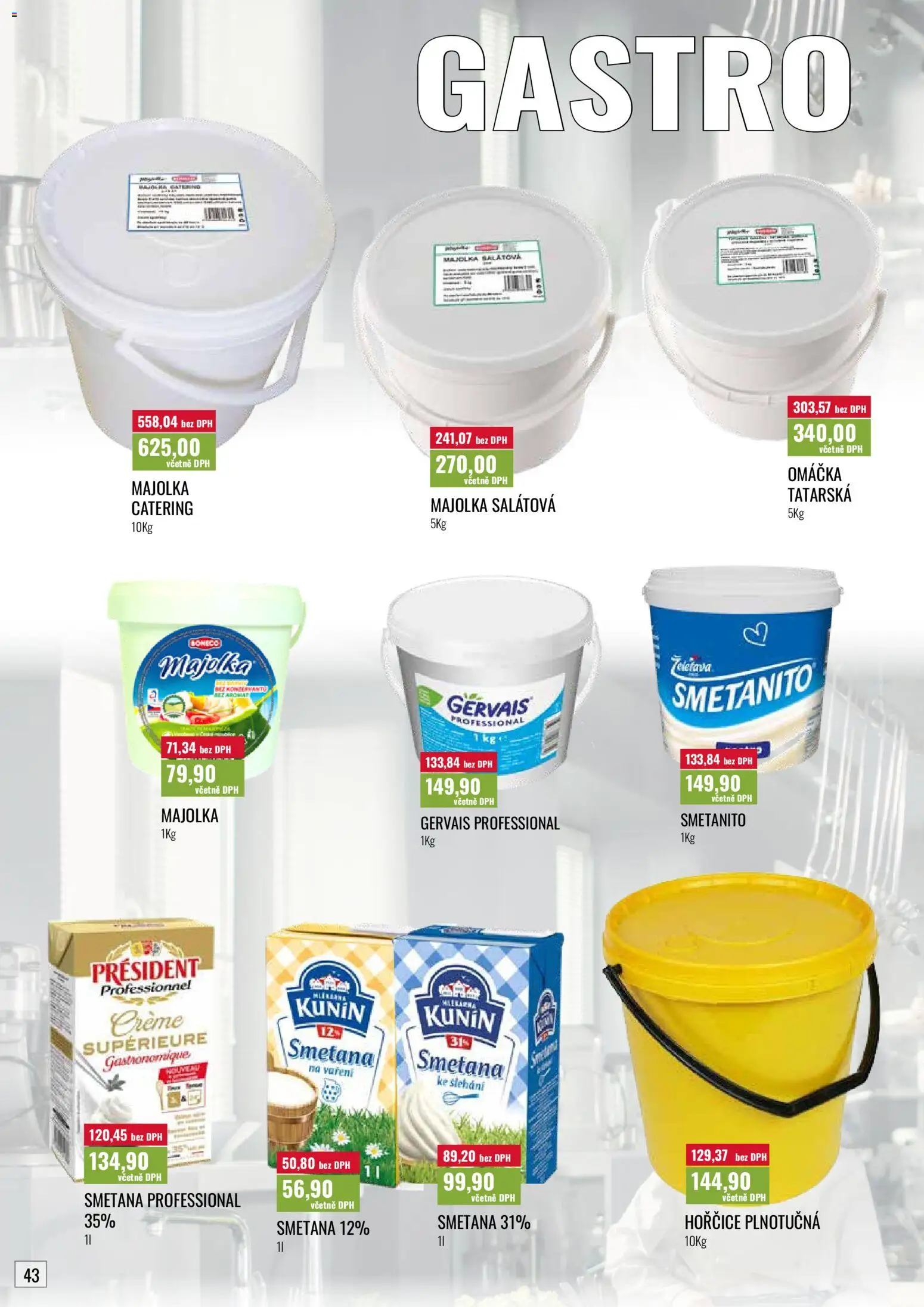 Ratio leták od 01.04.2026 | Strana: 44 | Produkty: Smetana, Hořčice, Gervais