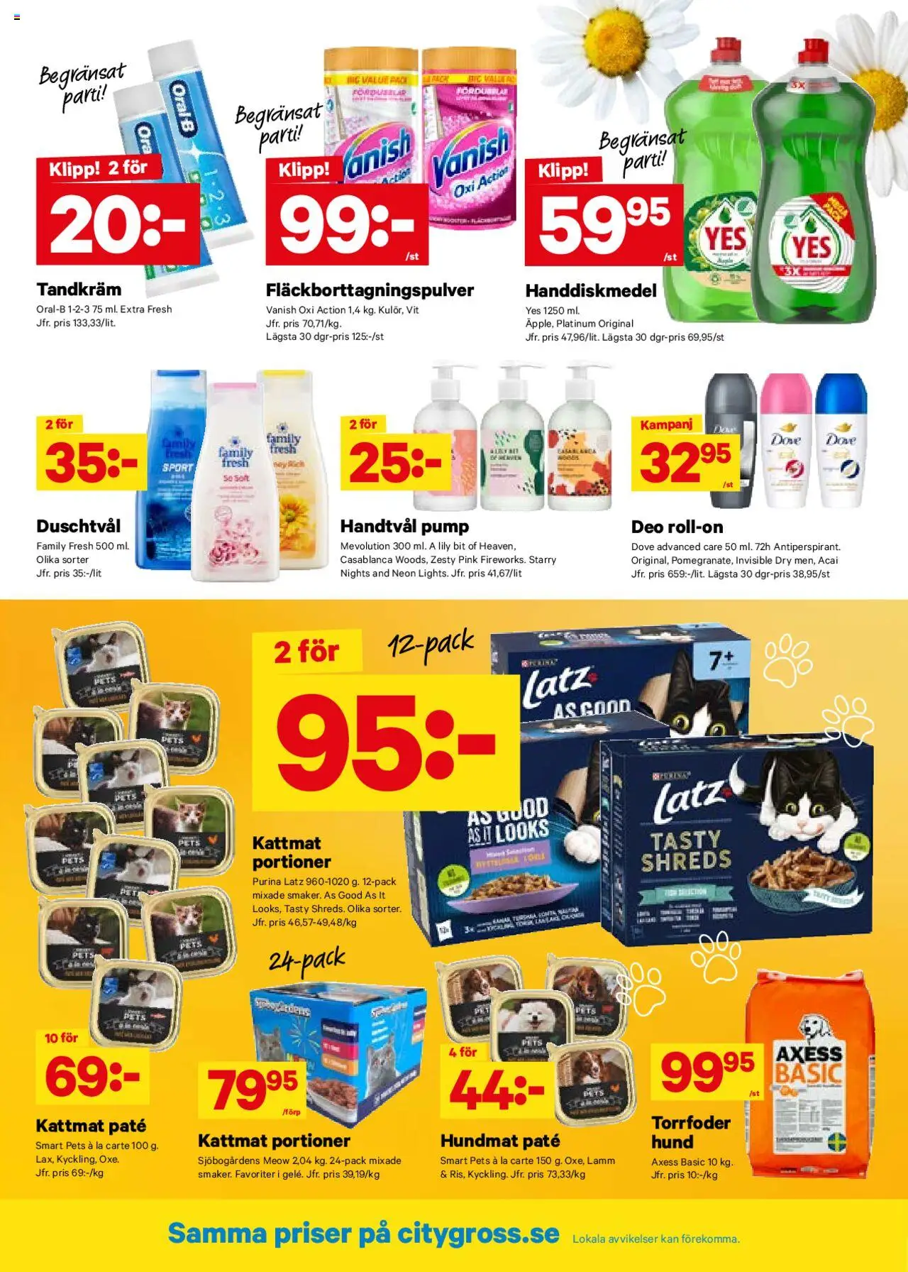City Gross reklamblad aktuell från 14.07.2025 | Sida: 8 | Produkter: Duschtvål, Pump, Hundmat, Handtvål