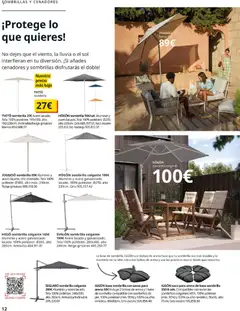 Vista previa Catálogo IKEA Muebles de exterior válido desde el 17.12.2025 | Página: 12 | Productos: Sombrilla