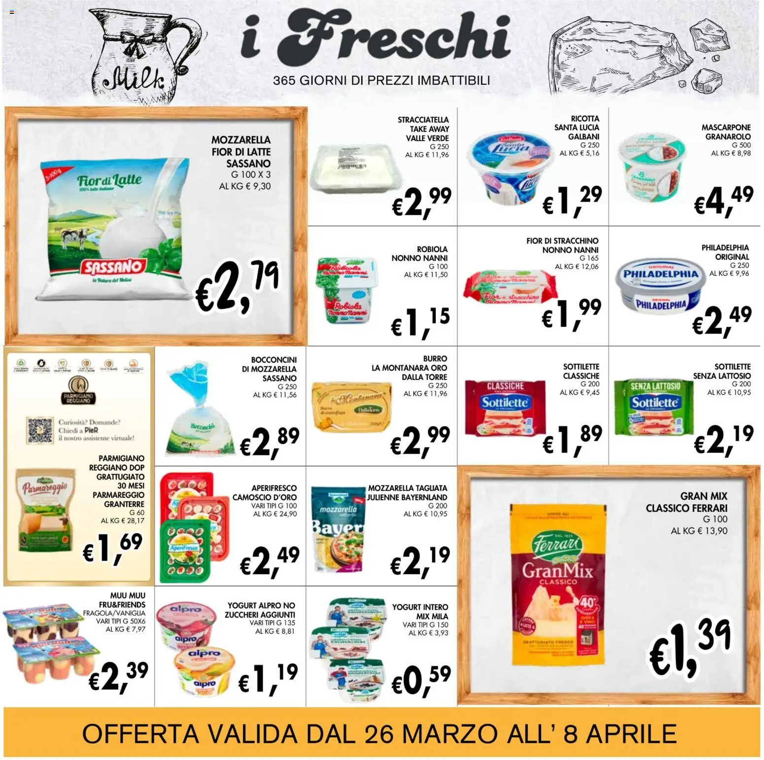 Volantino Coal del 26.03.2026 | Pagina: 10 | Prodotti: Mascarpone, Parmigiano reggiano, Parmigiano, Stracciatella