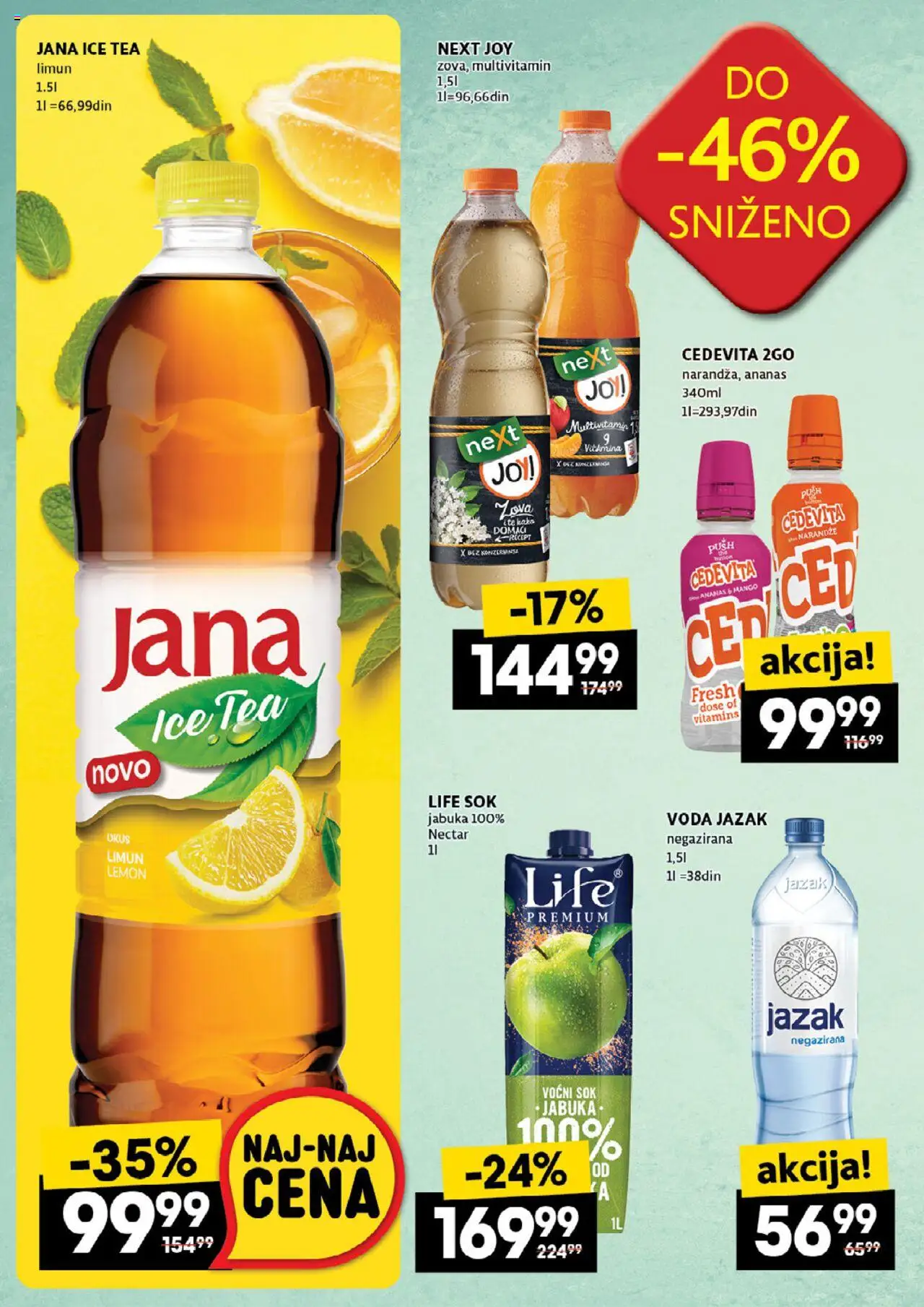 Idea katalog - važi od 03.07.2025 | Strana: 38 | Proizvode: Cedevita, Voda, Sok, Limun