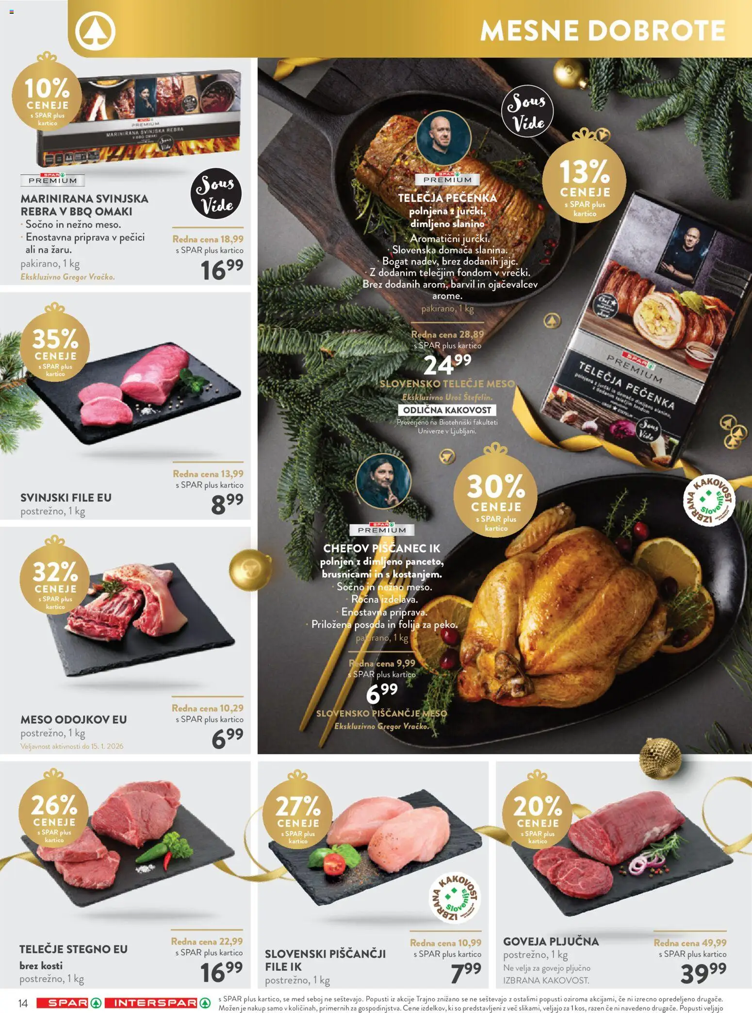 Novi Spar katalog ponudbe – veljaven od 03.12.2025 | Stran: 14