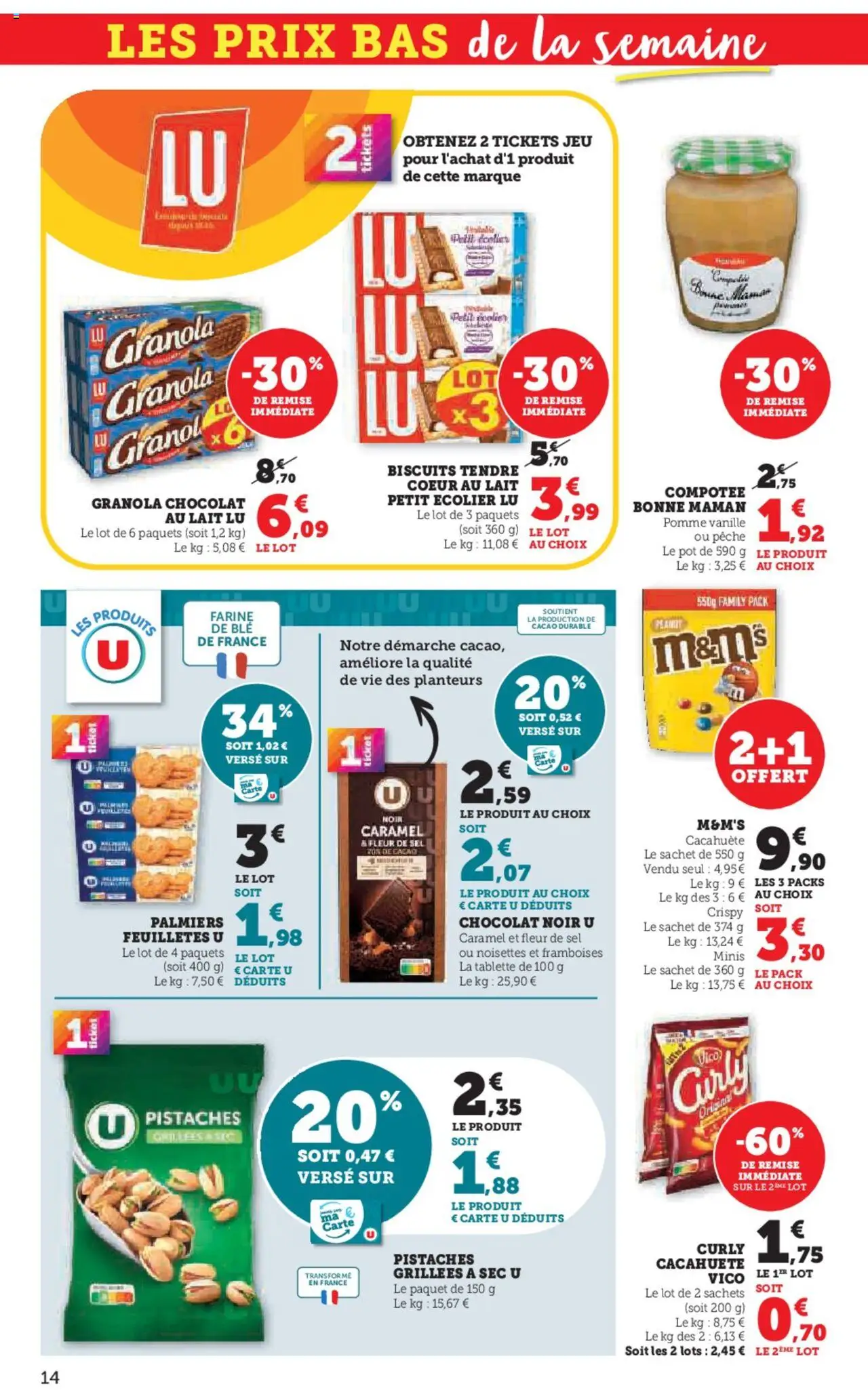  | Page: 14 | Produits: Cacahuète, Sel, Lait, Biscuits