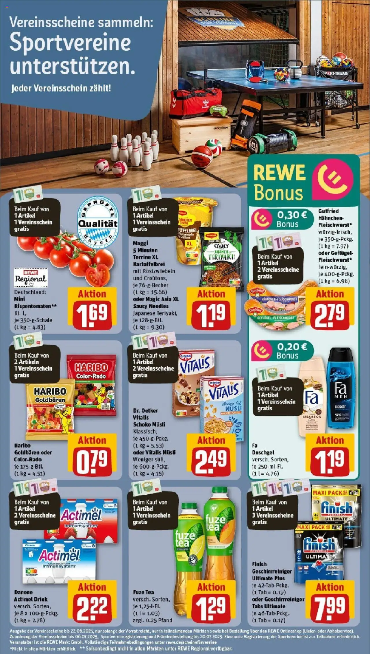 Rewe prospekt Massbach	 - gültig ab dem 08.06.2025 | Seite: 28 | Produkte: Musli, Fuze tea, Fa duschgel, Duschgel