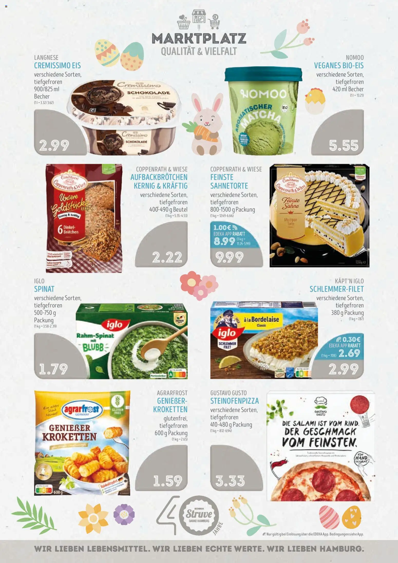 Edeka Struve Prospekt 	 – gültig ab 30.03.2026 | Seite: 11 | Produkte: Langnese, Iglo, Sahne, Eis