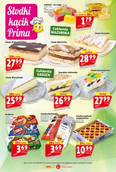 Prim Market Gazetka od 18.09.2025 | Strona: 12 | Produkty: Ciasto, Krakersy, Cukierki, Ciastka