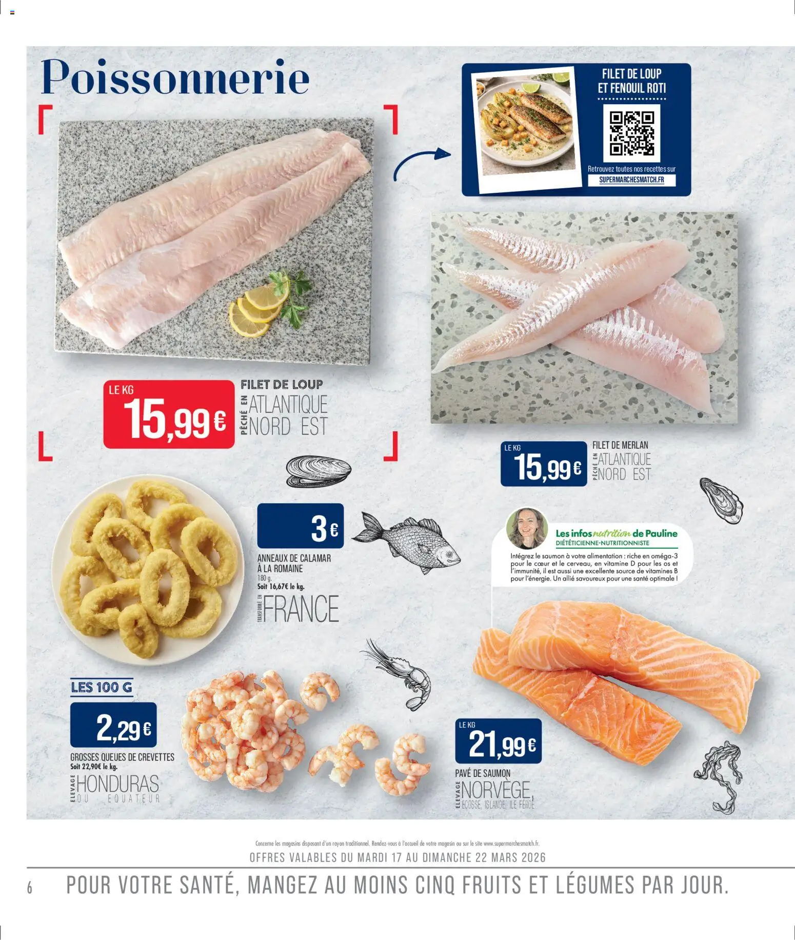 {H1} | Page: 8 | Produits: Pavé de saumon, Fenouil, Poissonnerie, Crevettes