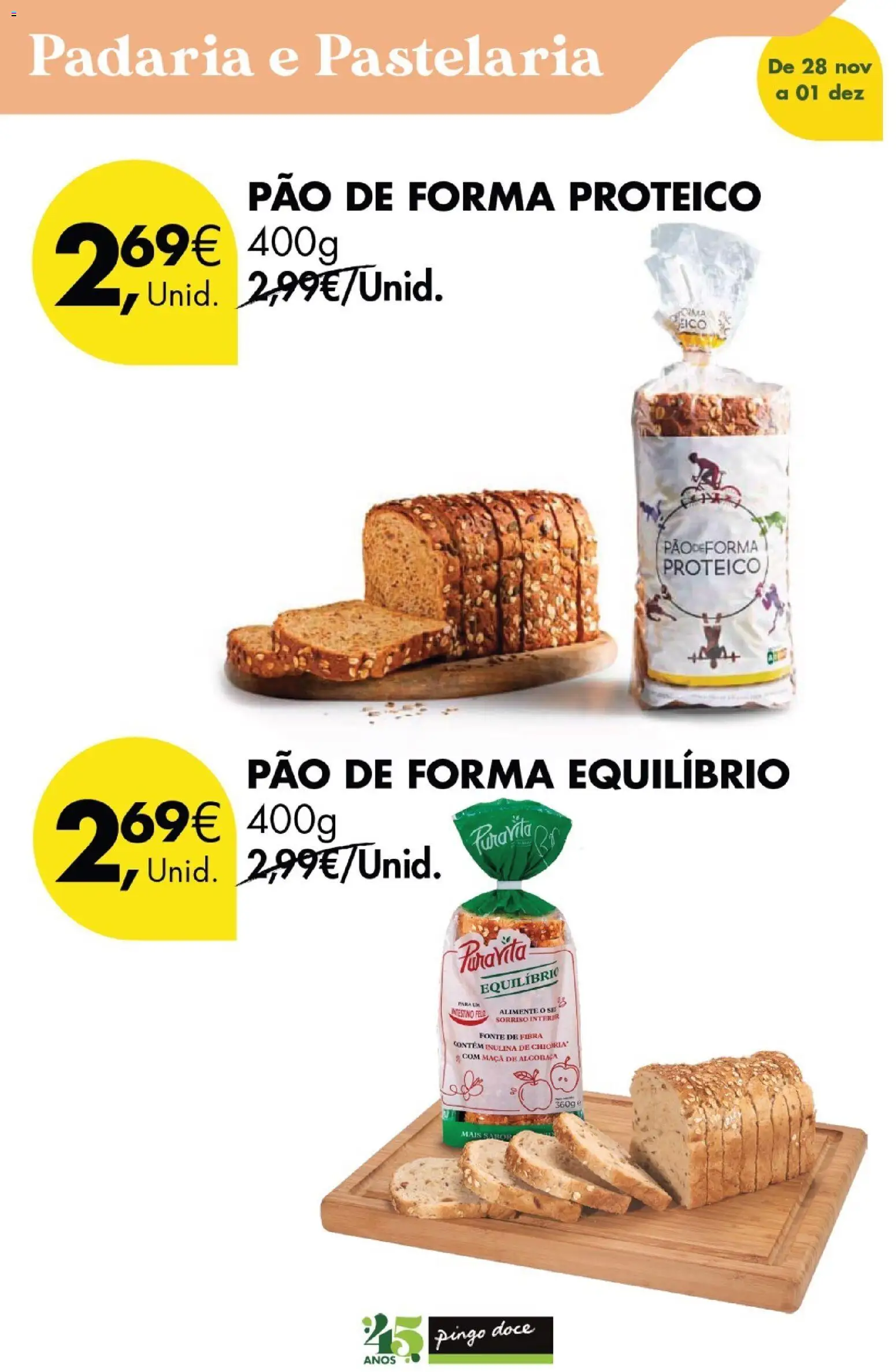 Pingo Doce Poupe este Fim de Semana │ válido de 28.11.2025 | Página: 8 | Produtos: Pão de forma, Padaria, Pão, Maça