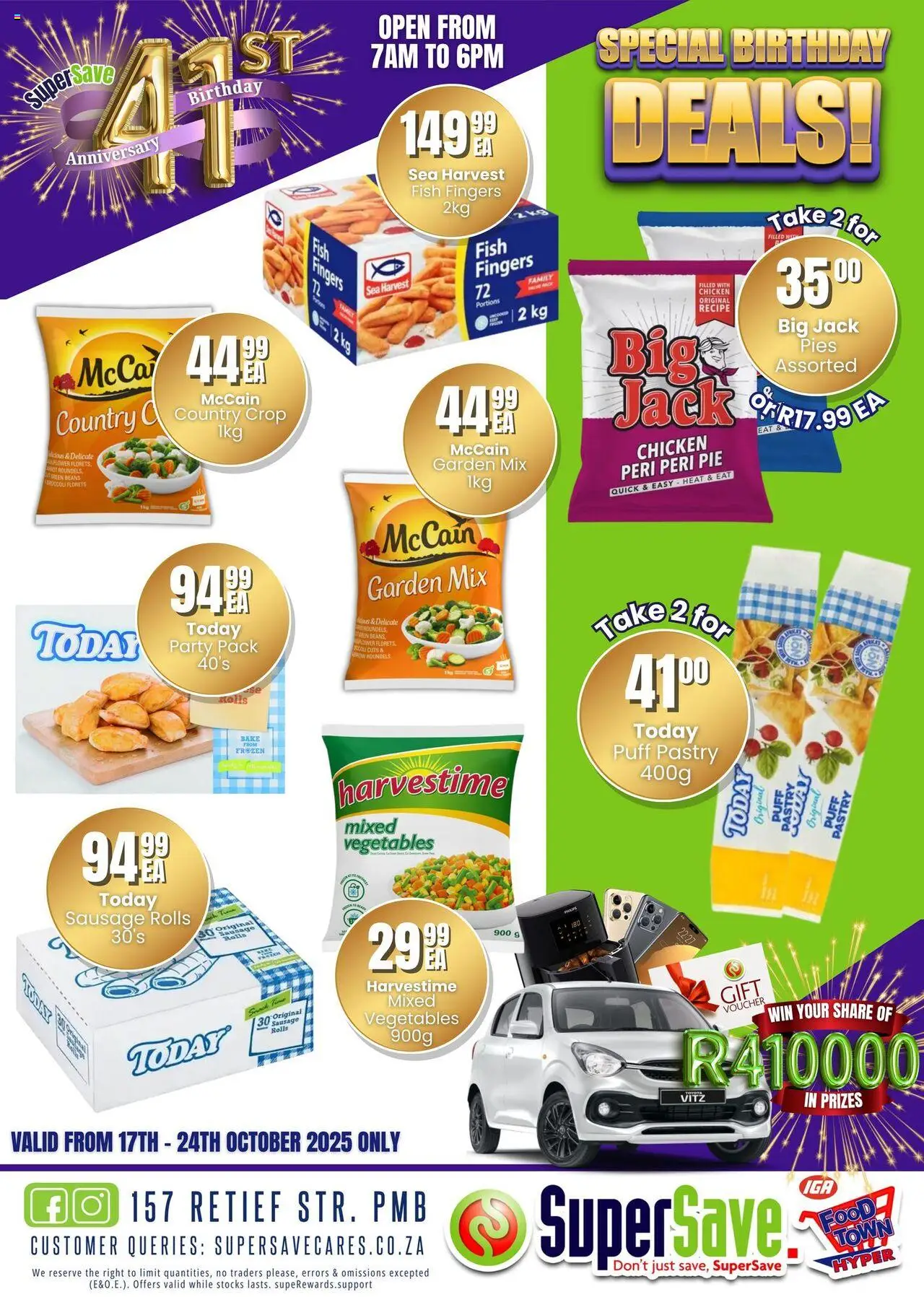 New Super Save catalogue – valid from 17.10.2025 | Page: 18 | Products: Beans, Chicken, Fish, Sausage