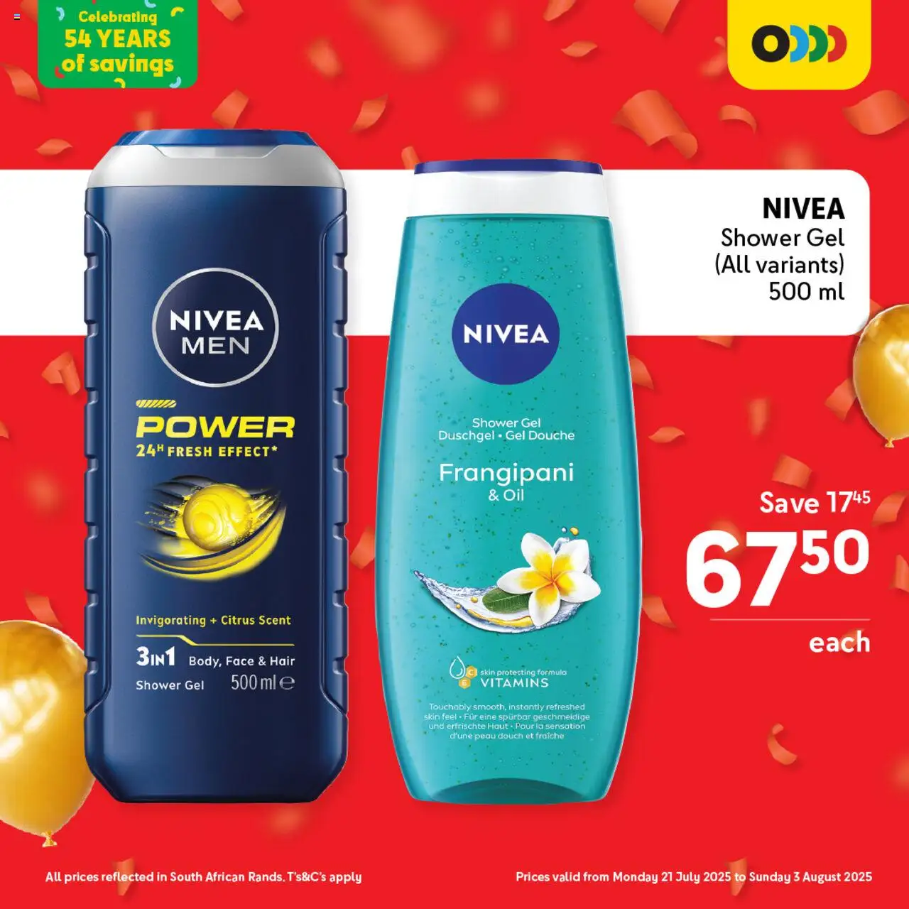 Makro Birthday Price-Drop Personal Care │ valid from 21.07.2025 | Page: 8 | Products: Shower, Vitamins, Oil, Shower gel