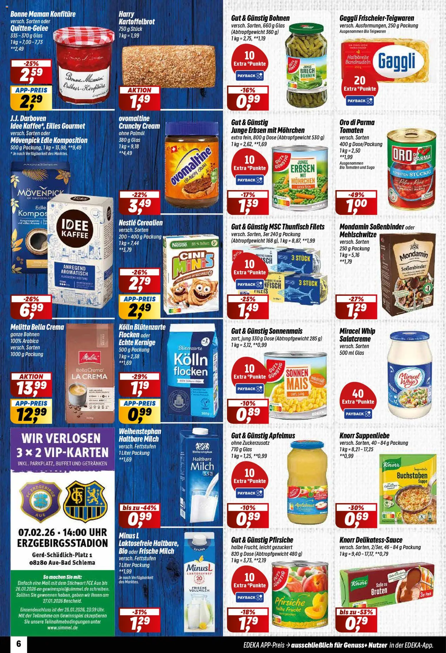 Simmel Prospekt 	 – gültig ab 19.01.2026 | Seite: 6 | Produkte: Kolln, Kaffee, Knorr, Oro di parma