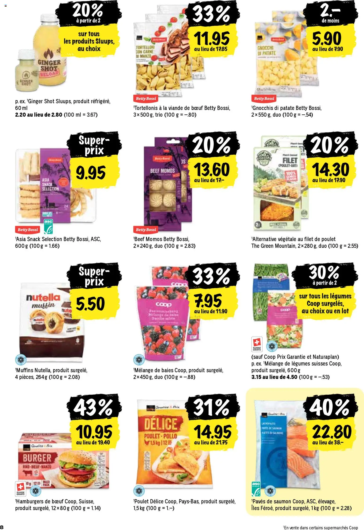 Coop - Les actions de la semaine – gültig ab 12.02.2026 | Seite: 8 | Produkte: Burger, Spabad