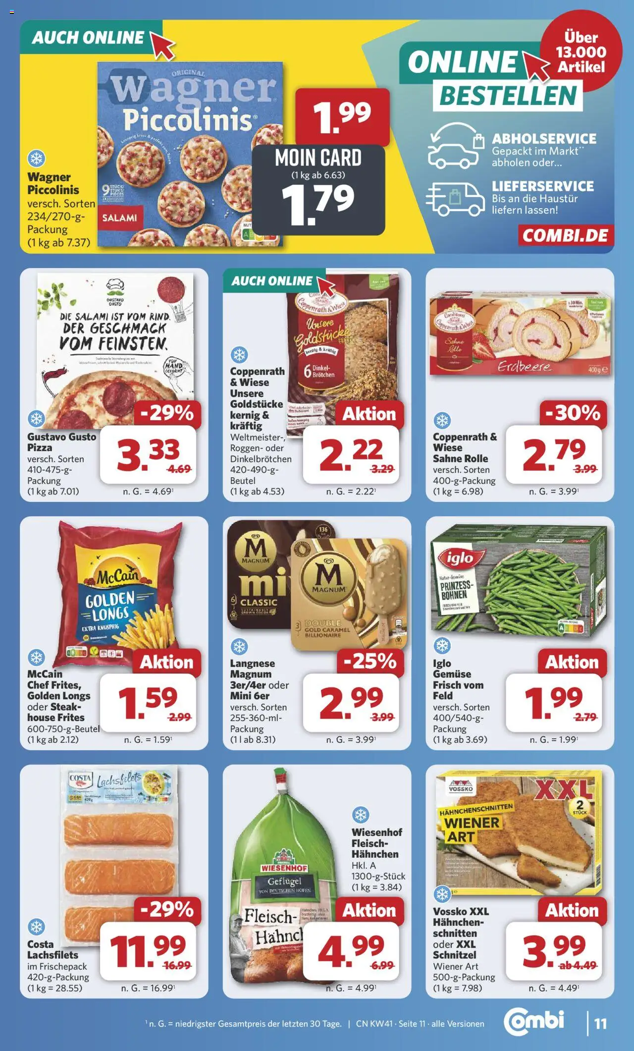 Combi Prospekt 	 – gültig ab 06.10.2025 | Seite: 12 | Produkte: Gustavo gusto, Hahnchen, Gemüse, Sahne