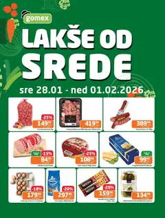 Gomex lakše od srede - pregled Gomex kataloga - važi od 28.01.2026