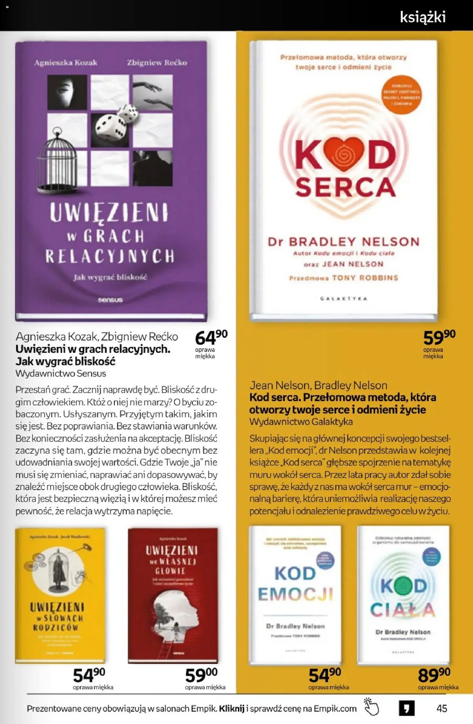 Empik promocje - Tom kultury Książki od 22.04.2026 | Strona: 45 | Produkty: Książki