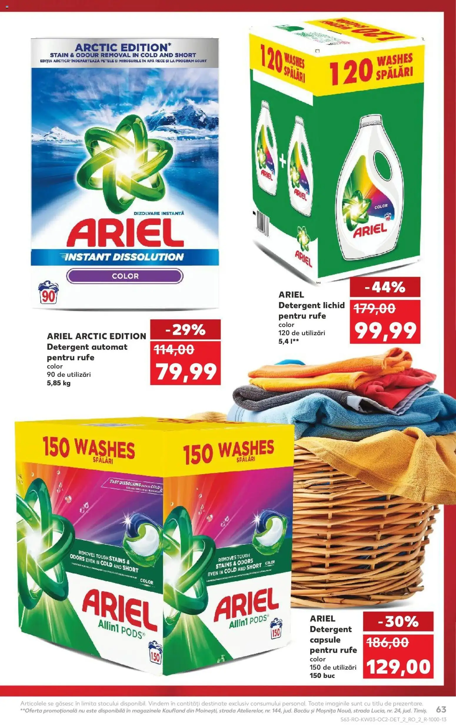 Noul catalog Kaufland – valabil de la 14.01.2026 | Pagină: 63 | Produse: Kedi Ödül Oyuncakları, Detergent, Apă
