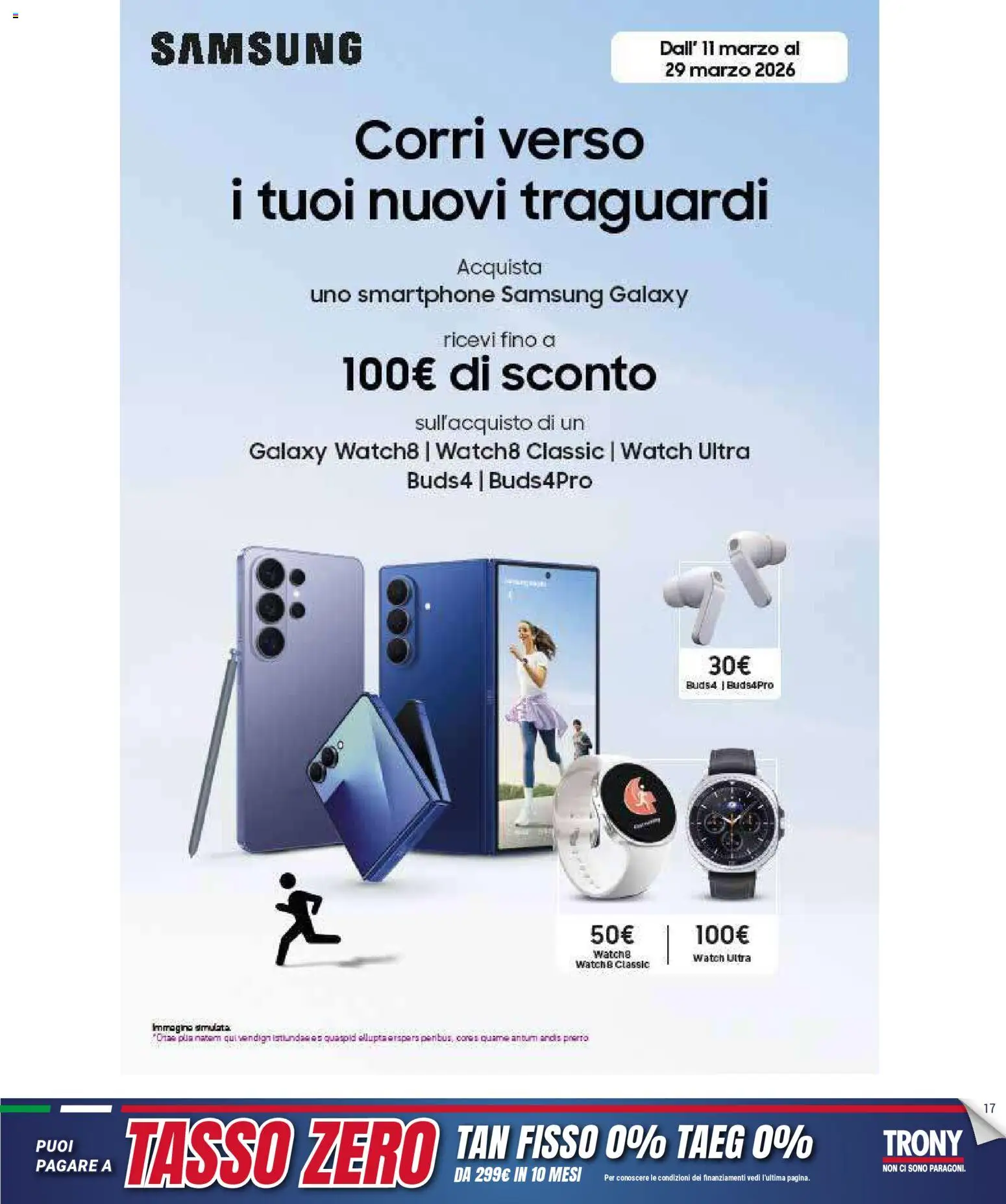 Volantino Trony volantino Sardegna del 19.03.2026 | Pagina: 16 | Prodotti: Smartphone samsung, Samsung Galaxy, Smartphone, Samsung