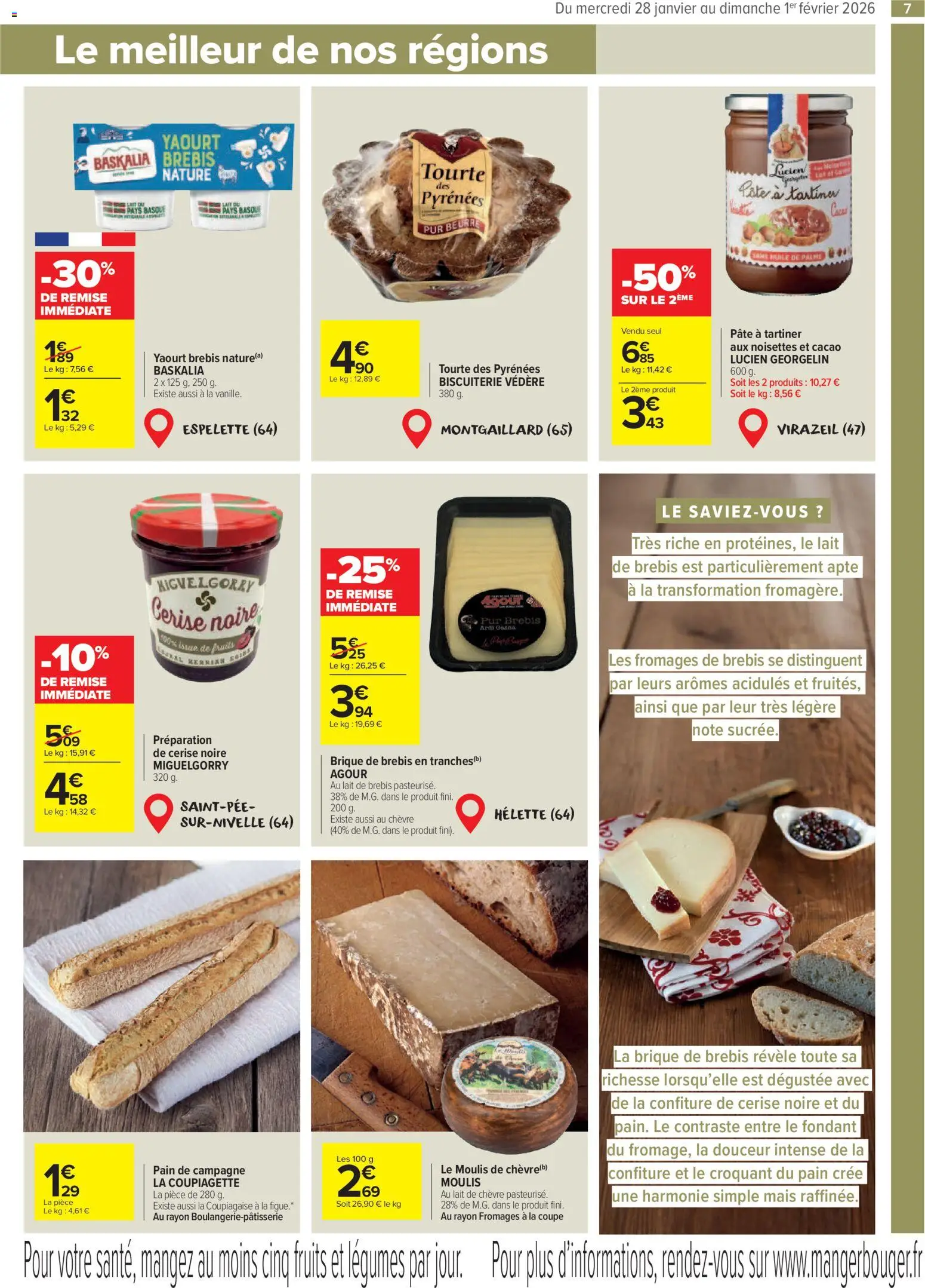 {H1} | Page: 7 | Produits: Figue, Mais, Yaourt, Huile