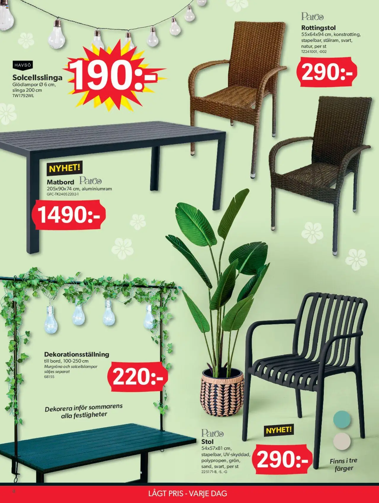 Dollar Store reklamblad aktuell från 07.04.2025 | Sida: 8 | Produkter: Stol