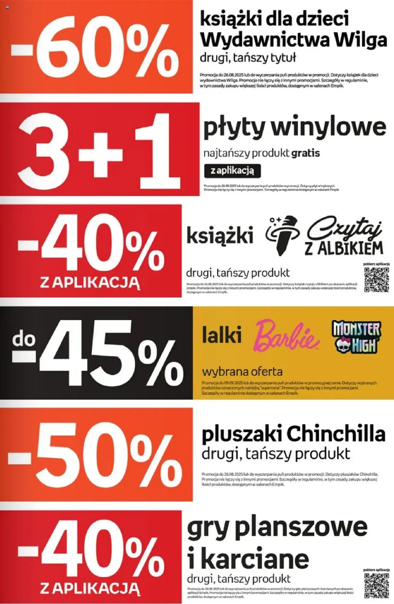 Empik promocje od 13.08.2025 | Strona: 91 | Produkty: Plyty, Barbie, Książki, Gry