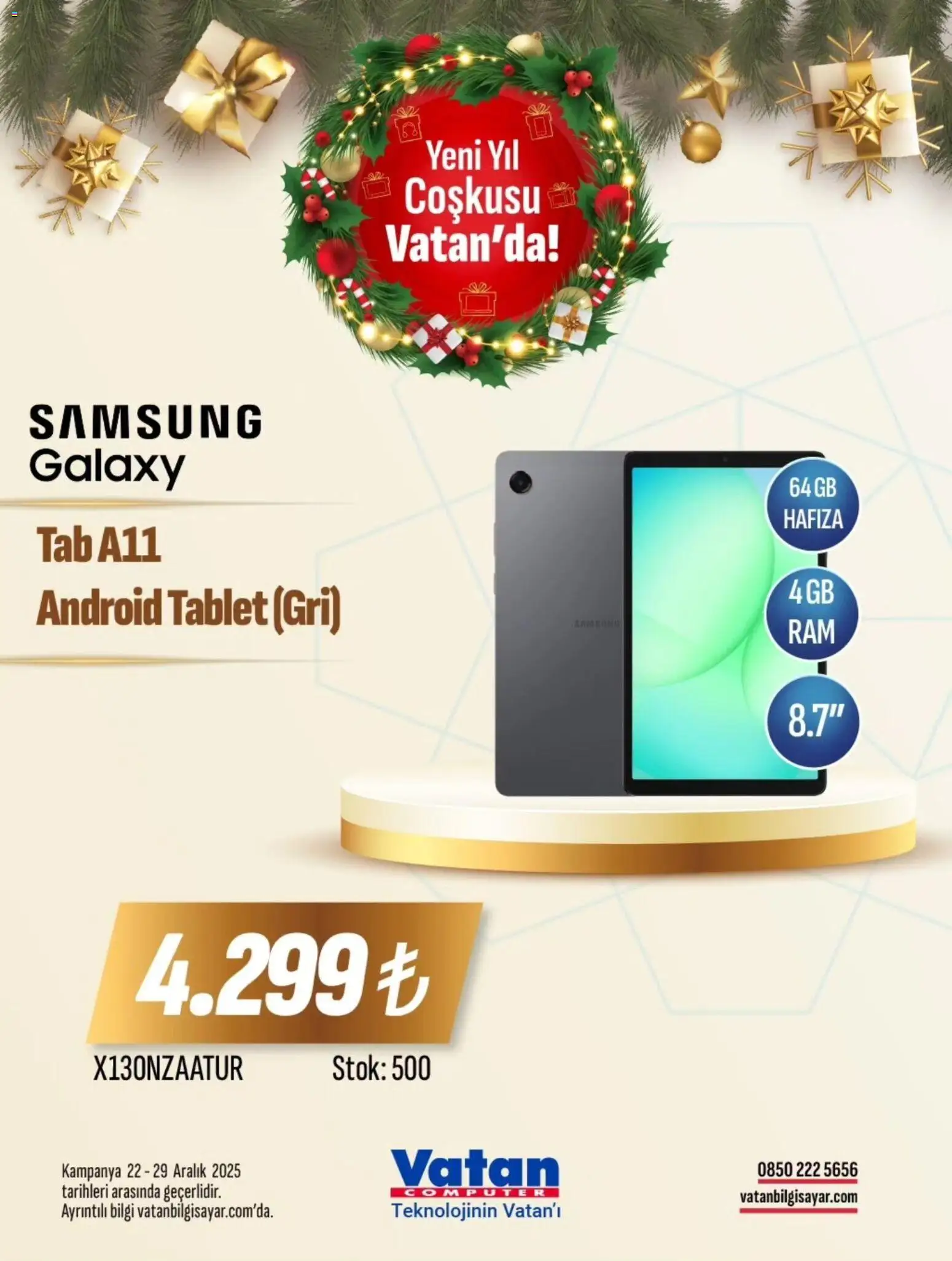 Vatan Bilgisayar İndirim - 22.12.2025 tarihinden itibaren geçerlidir | Sayfa: 9 | Ürünler: Tablet