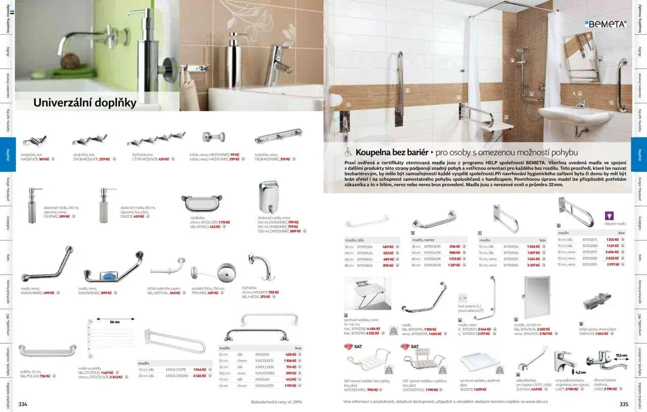 Siko koupelny katalog Koupelny 2025/2026 od 14.10.2025 | Strana: 168 | Produkty: Madlo, Wc, Baterie, Koupelna