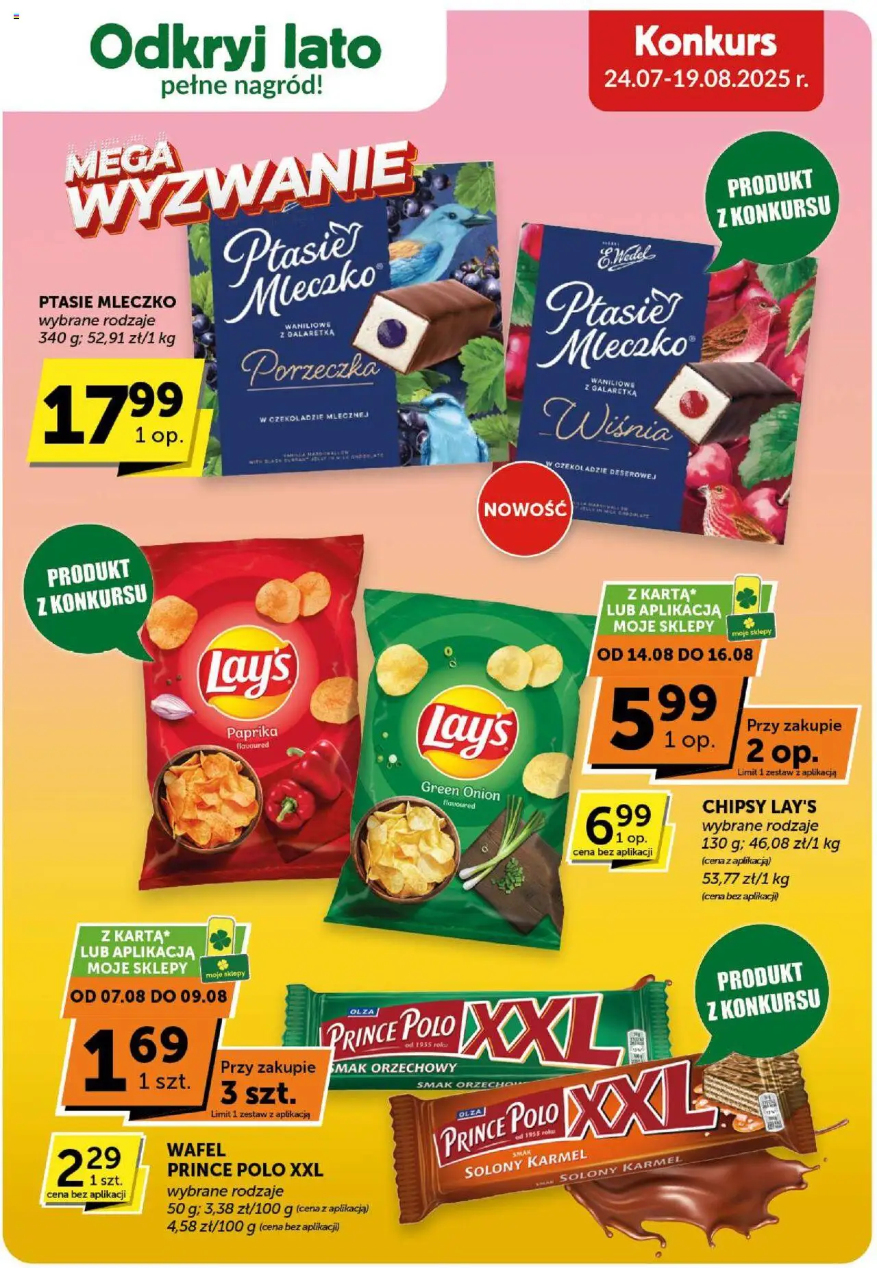 Groszek Gazetka - Minimarket od 07.08.2025 | Strona: 17 | Produkty: Mak, Prince polo xxl, Galaretka, Ptasie mleczko