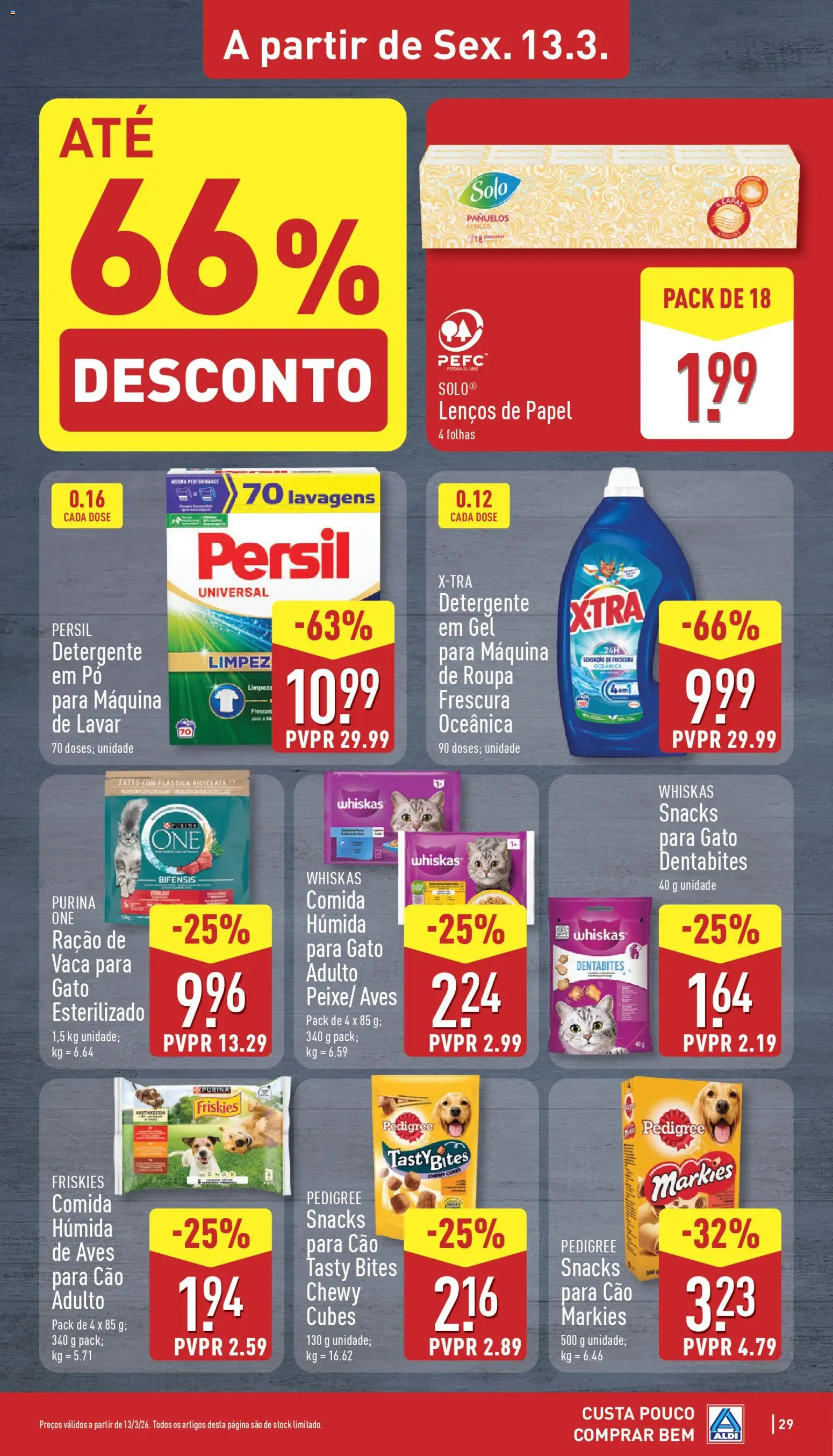 Aldi folheto │ válido de 09.03.2026 | Página: 29 | Produtos: Pó, Lenços de papel, Detergente, Persil