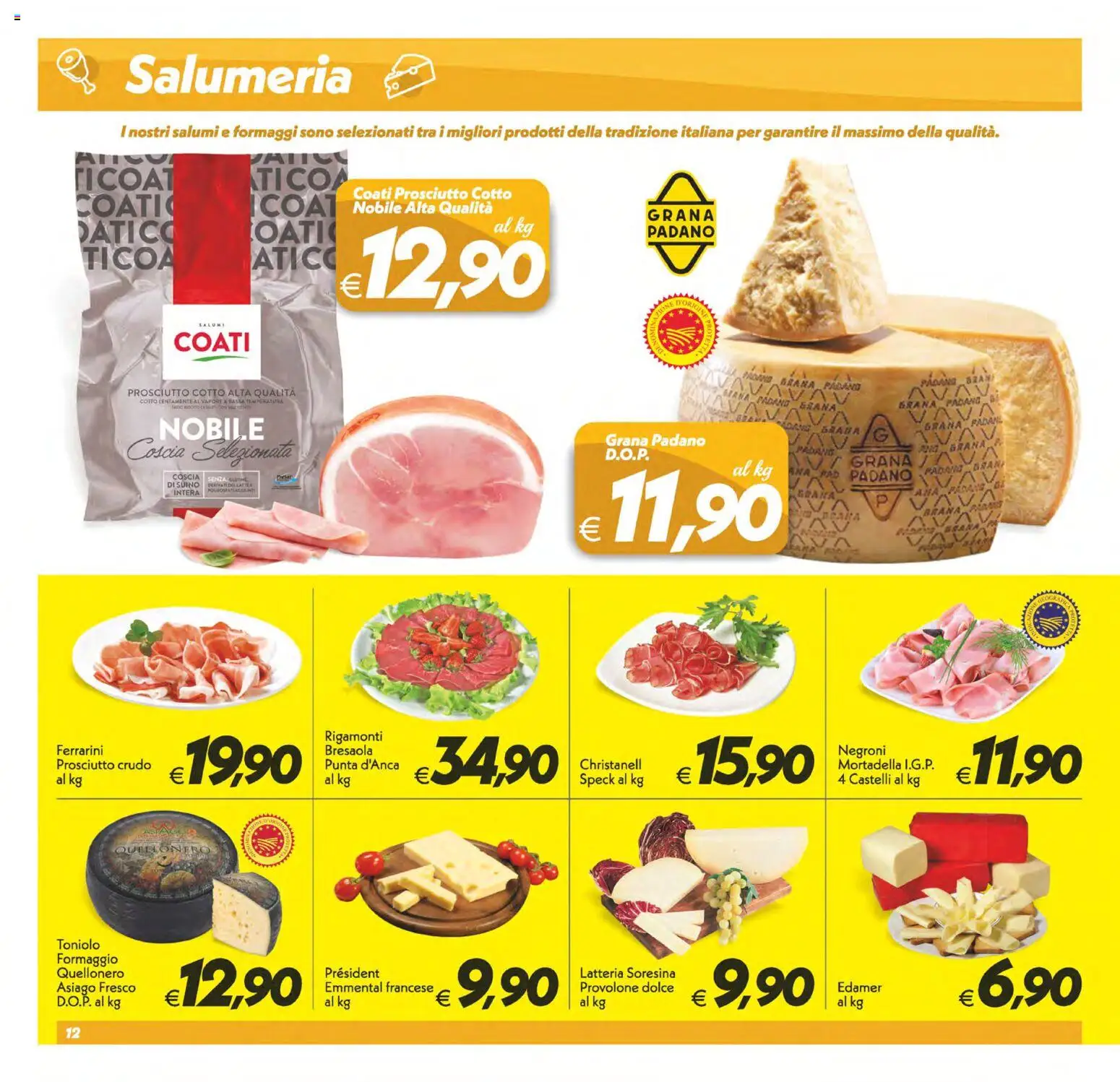 Volantino SuperConveniente del 28.04.2026 | Pagina: 12 | Prodotti: Prosciutto Crudo, Prosciutto Cotto, Bresaola, Suino